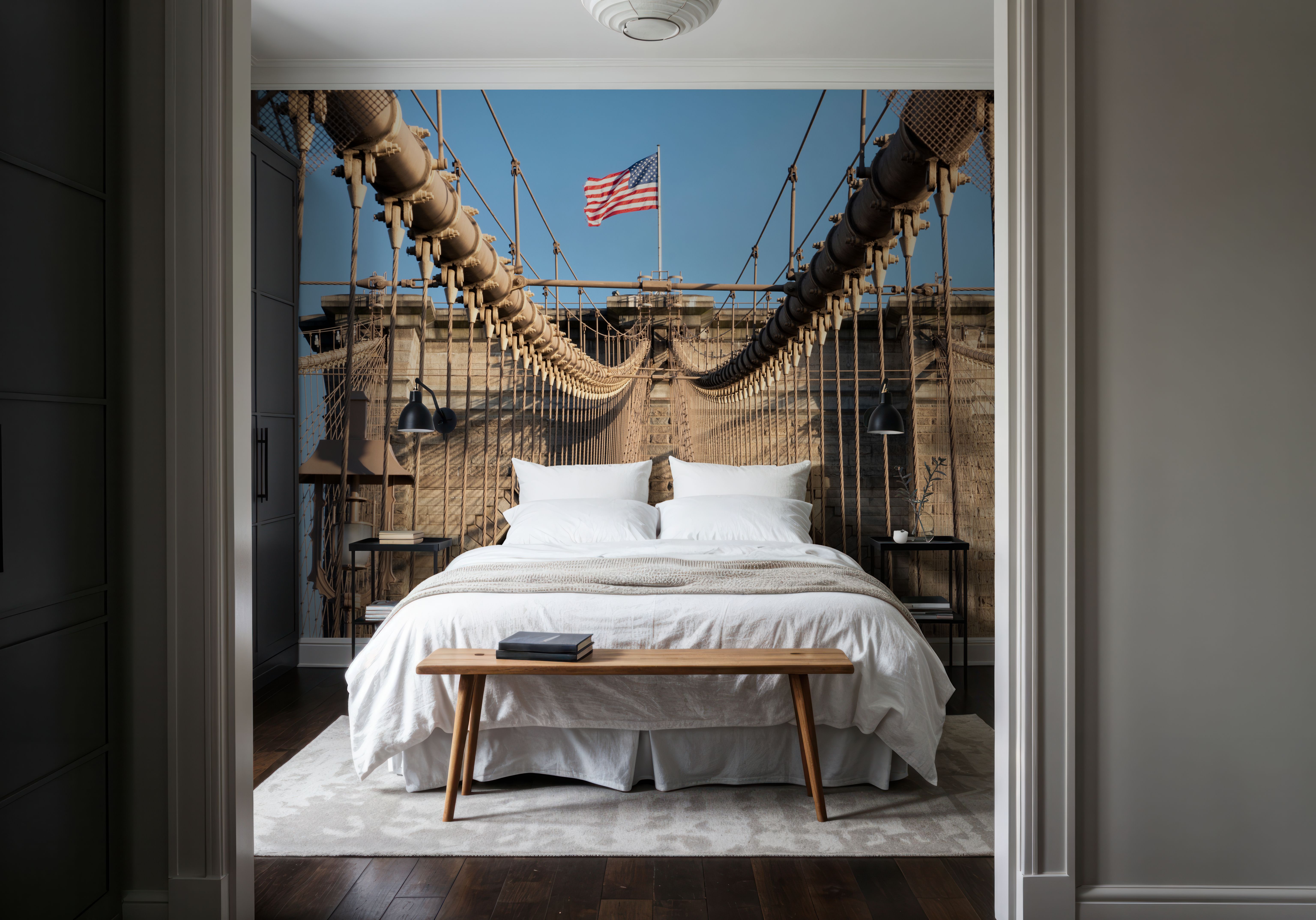 Brooklyn Bridge Symmetry