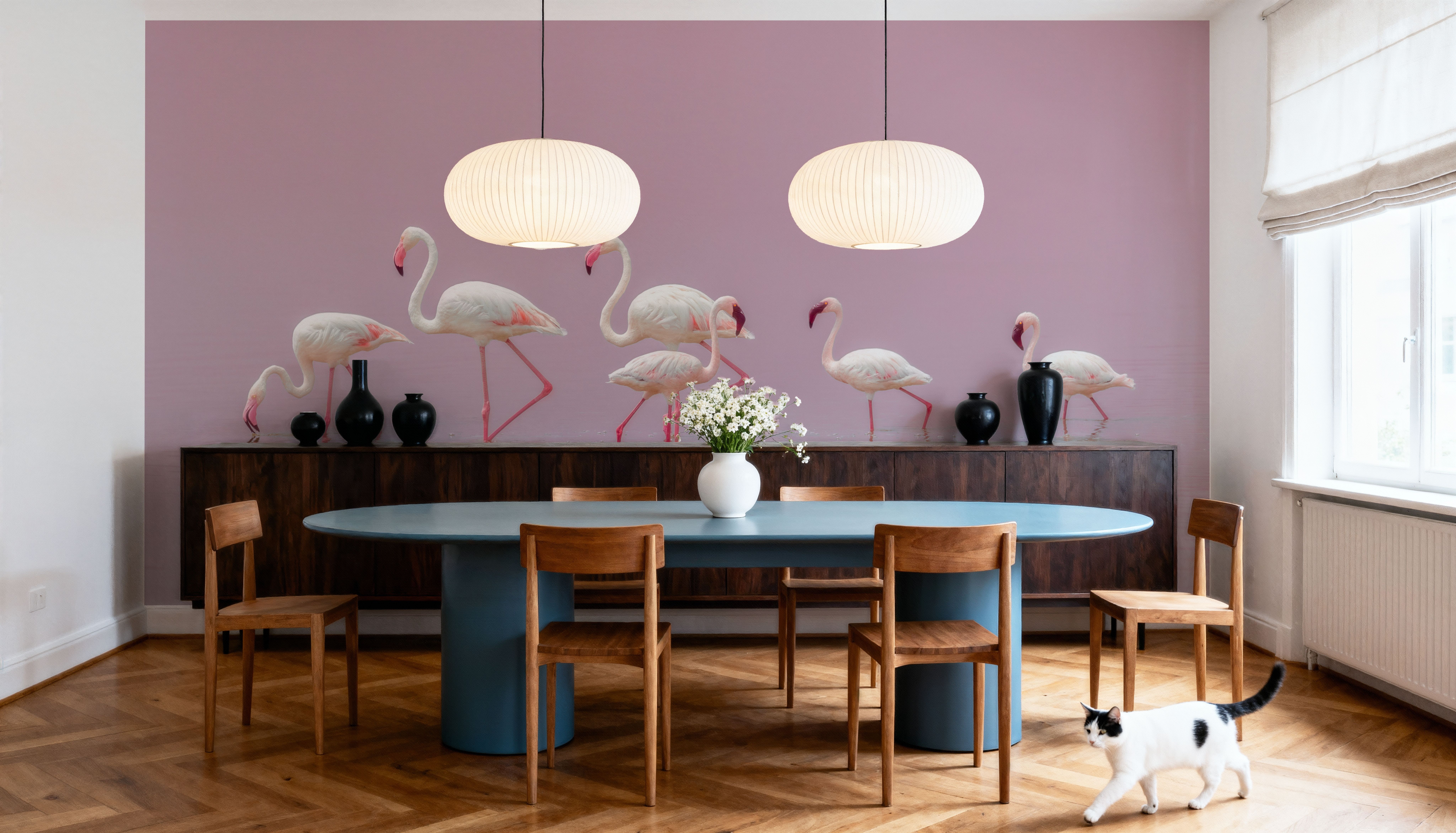 Flamingos, Papier peint