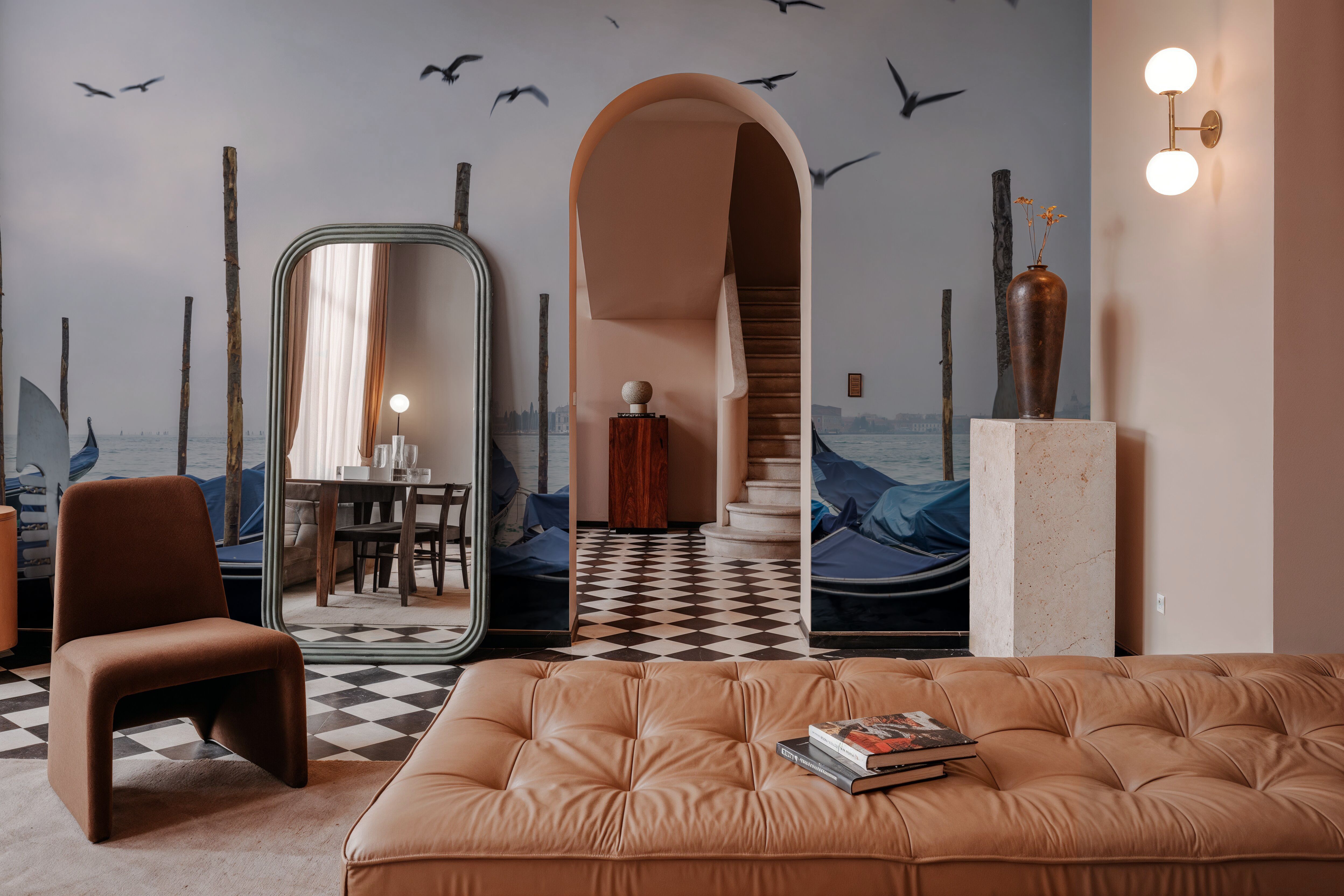 Gondola Friends, Wallpaper