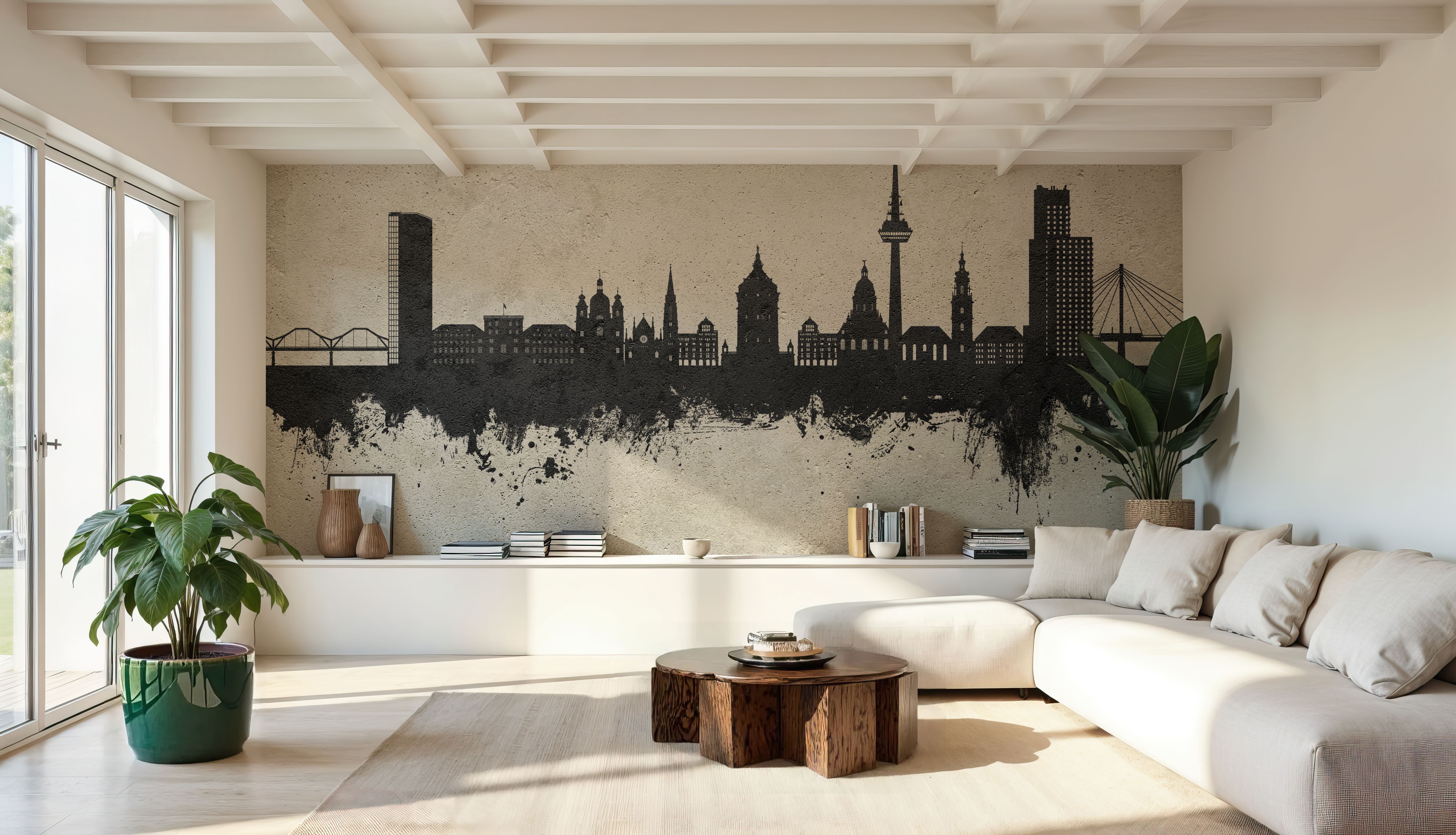 Mannheim Germany Skyline Concrete