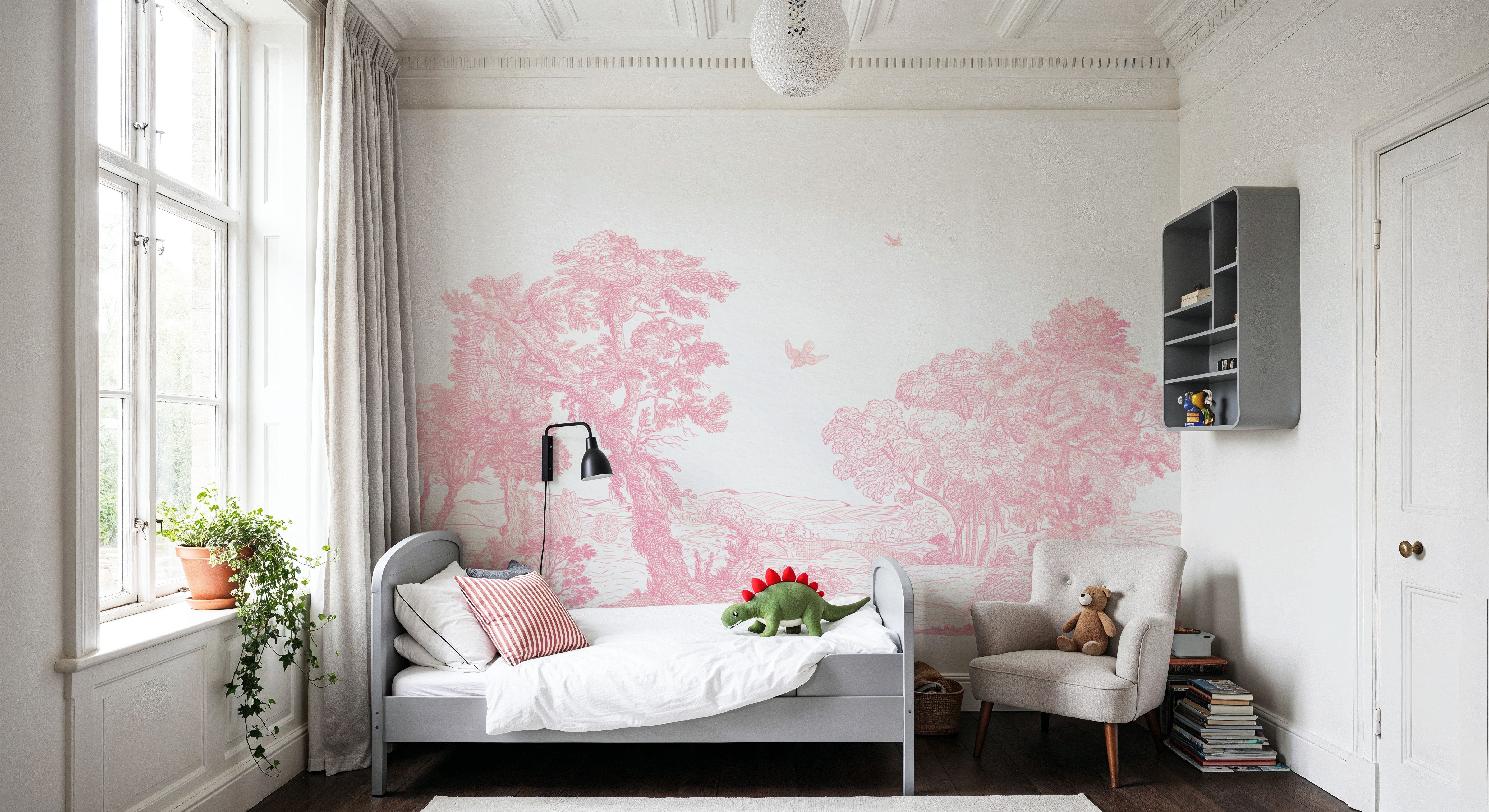 French Landscape, Pink Blush