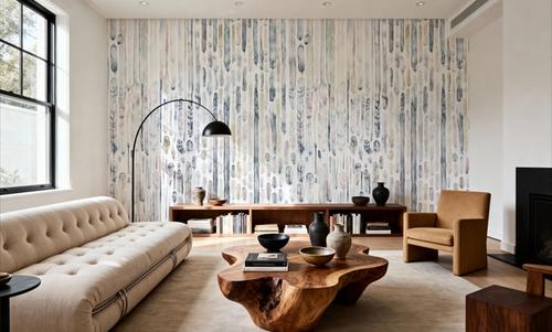 Feather Wall Blue