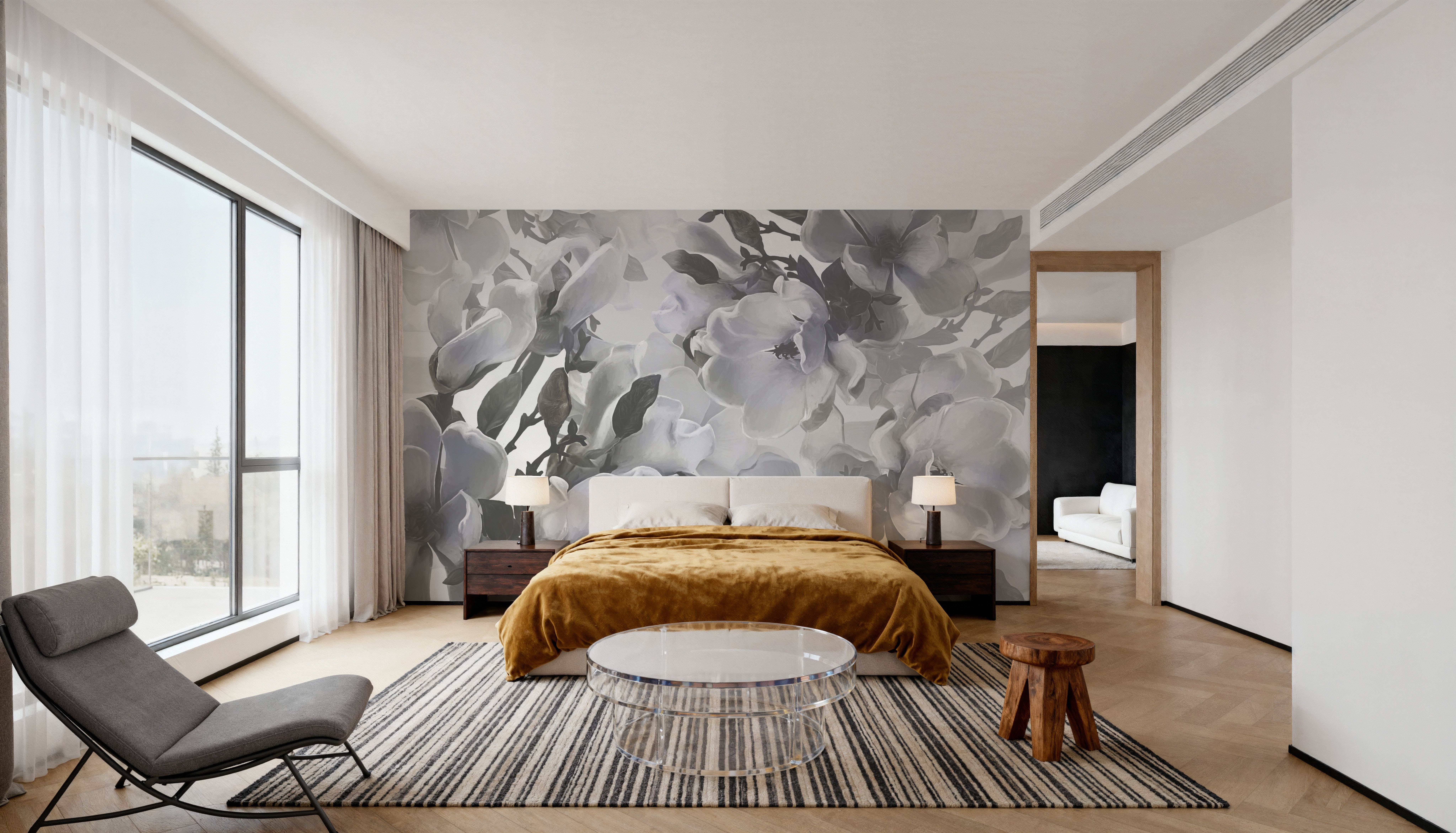 Dreaming of Magnolias Small (No Lines), Blue