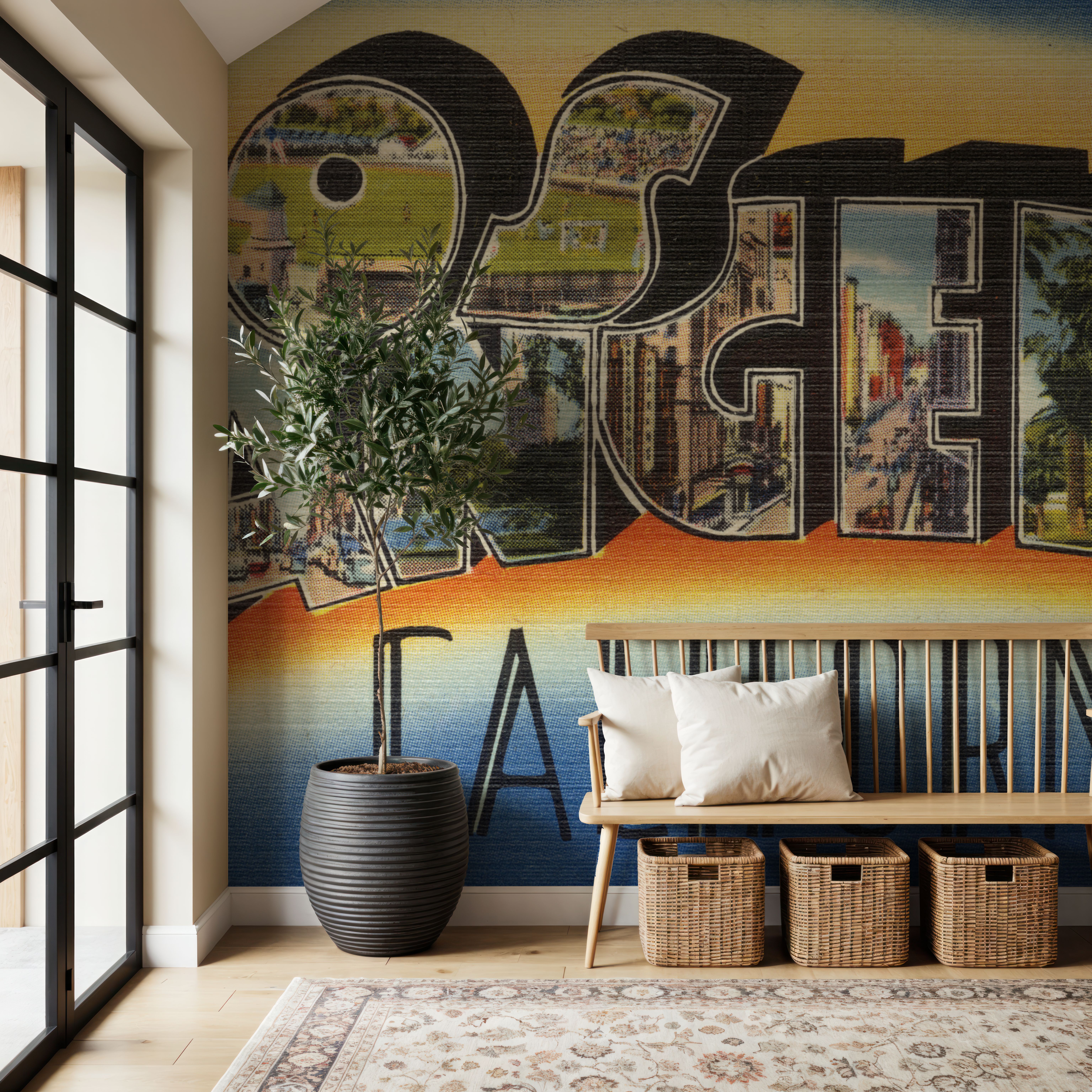 Greetings from Los Angeles - Screenprint Postcard