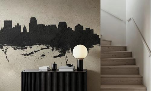 Salt Lake City Utah Skyline Concrete