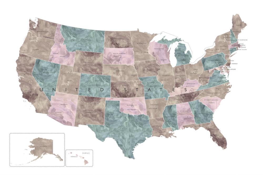 US State Map - Leire