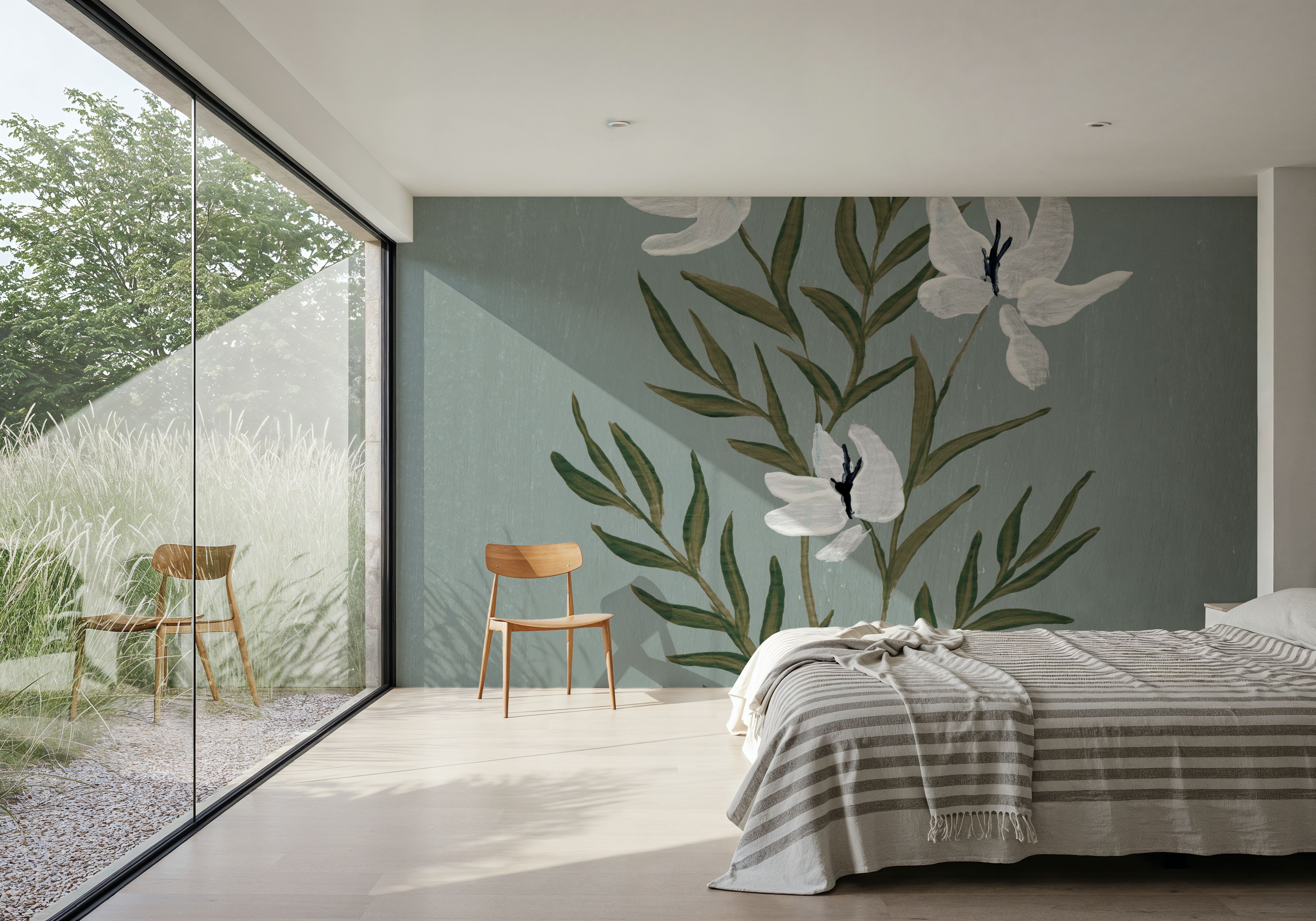 Pretty Little Flower IV Slate Blue