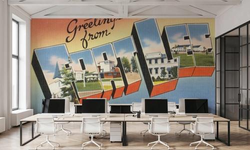 Greetings from Fort Lee - Screenprint Postcard