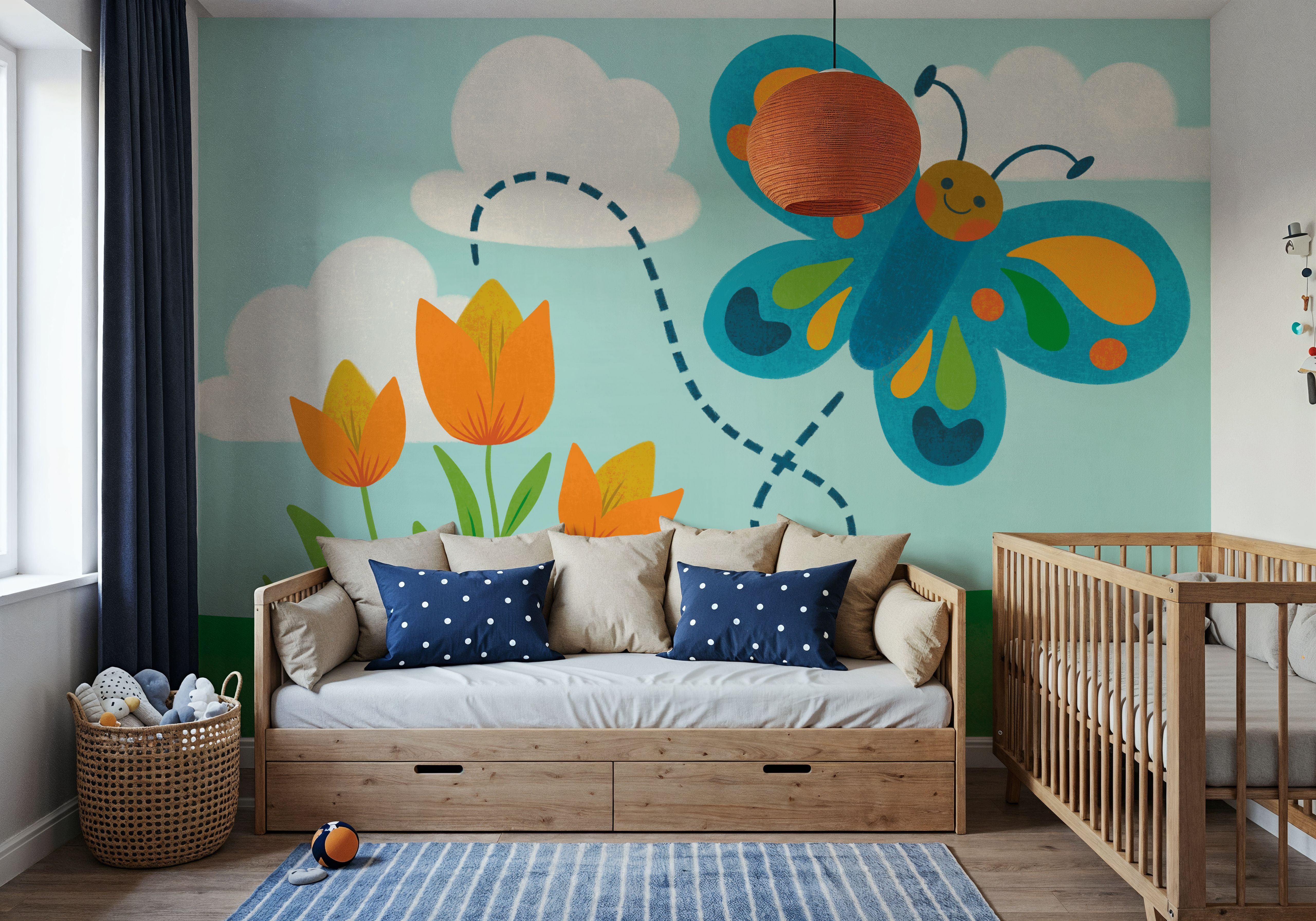 Retro Spring Butterfly