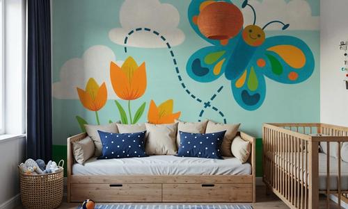 Retro Spring Butterfly