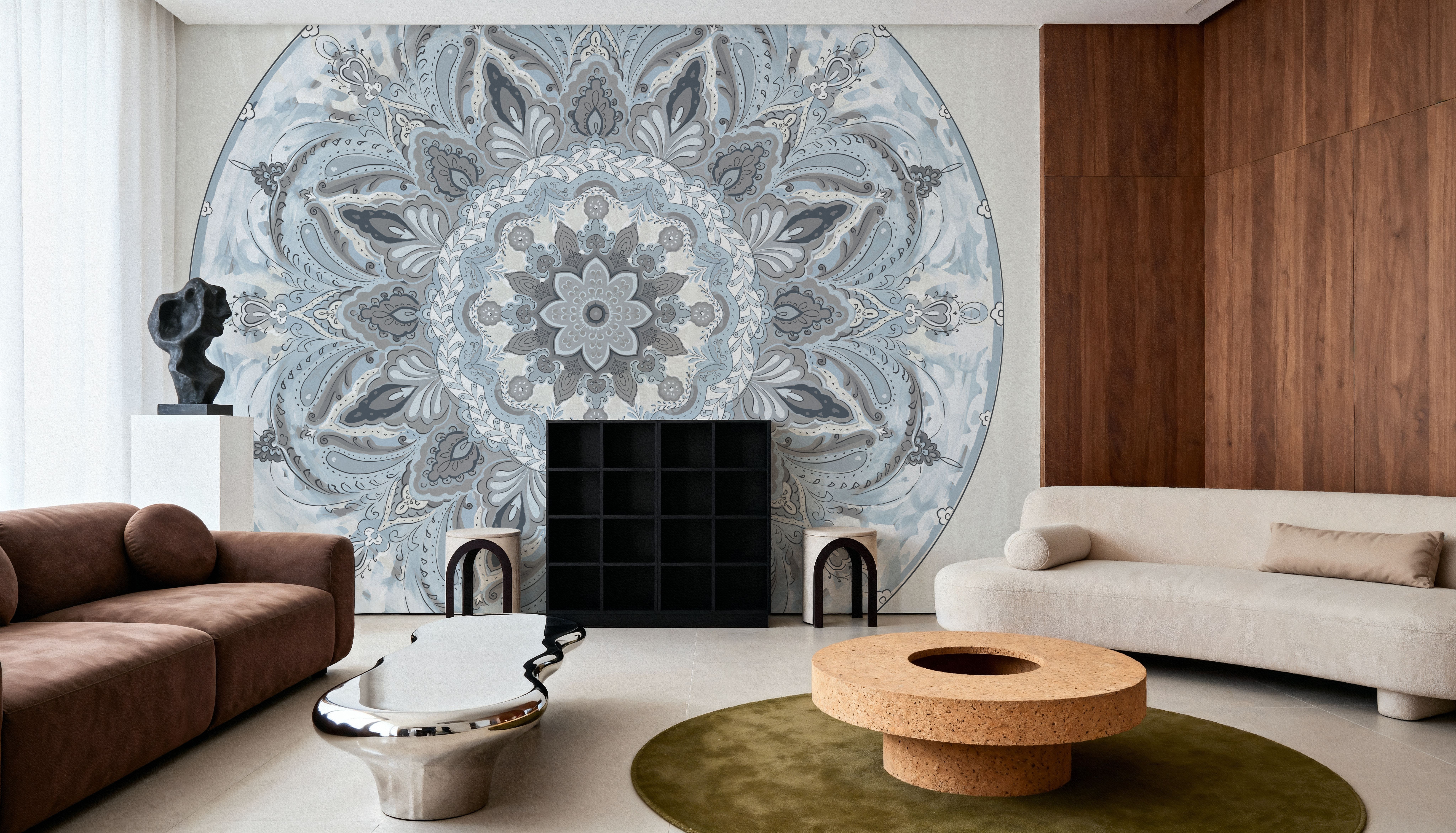 Goa Mandala I Dusty Blue