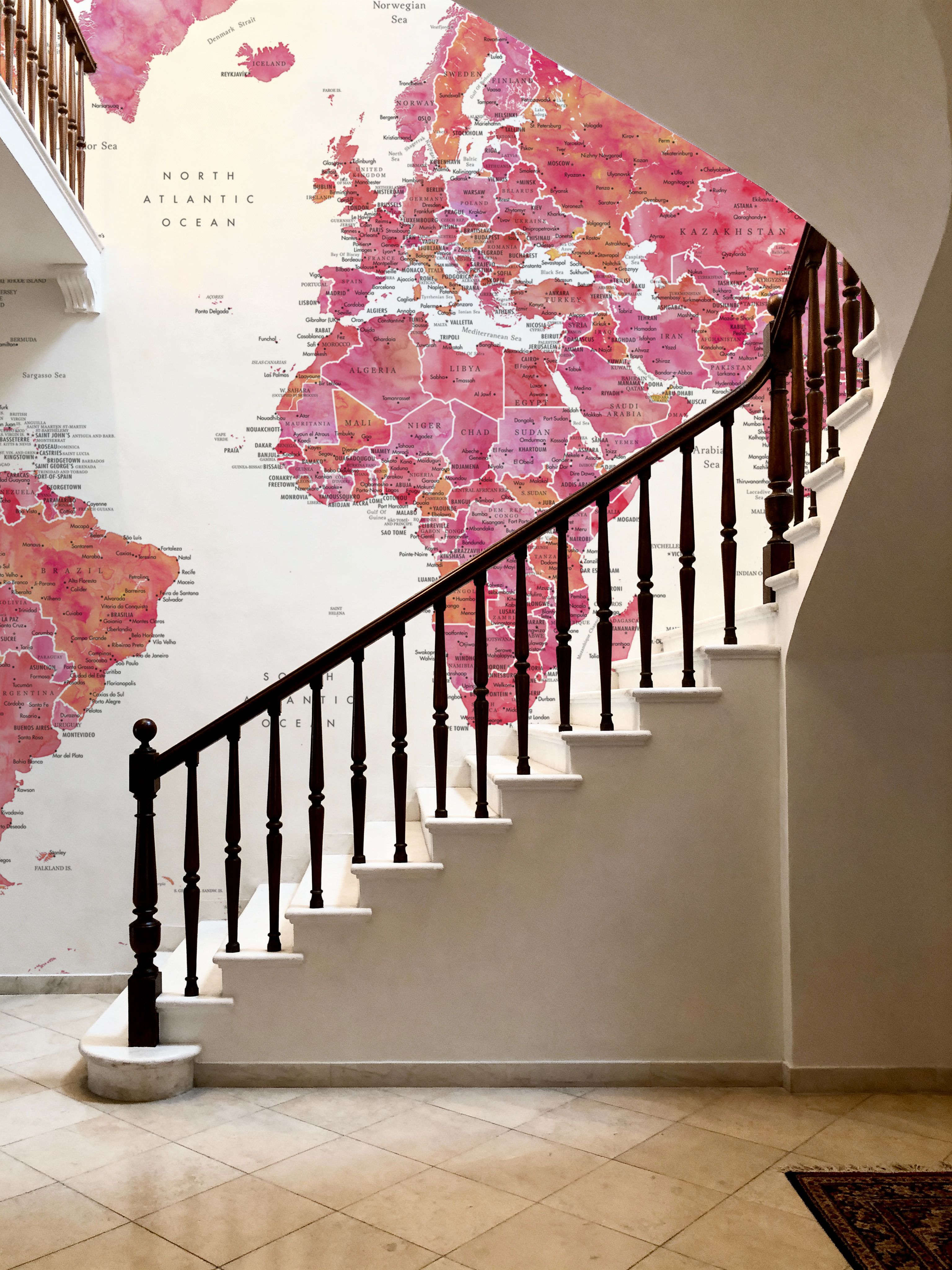 World Map Cities - Tatiana