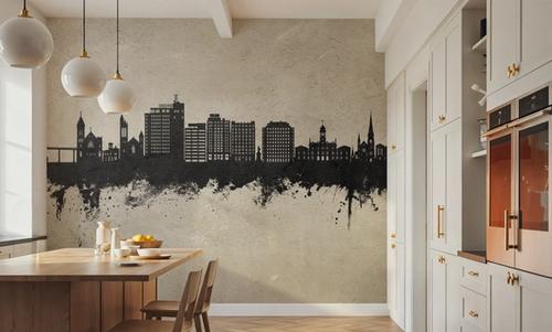 Portland Maine Skyline Concrete