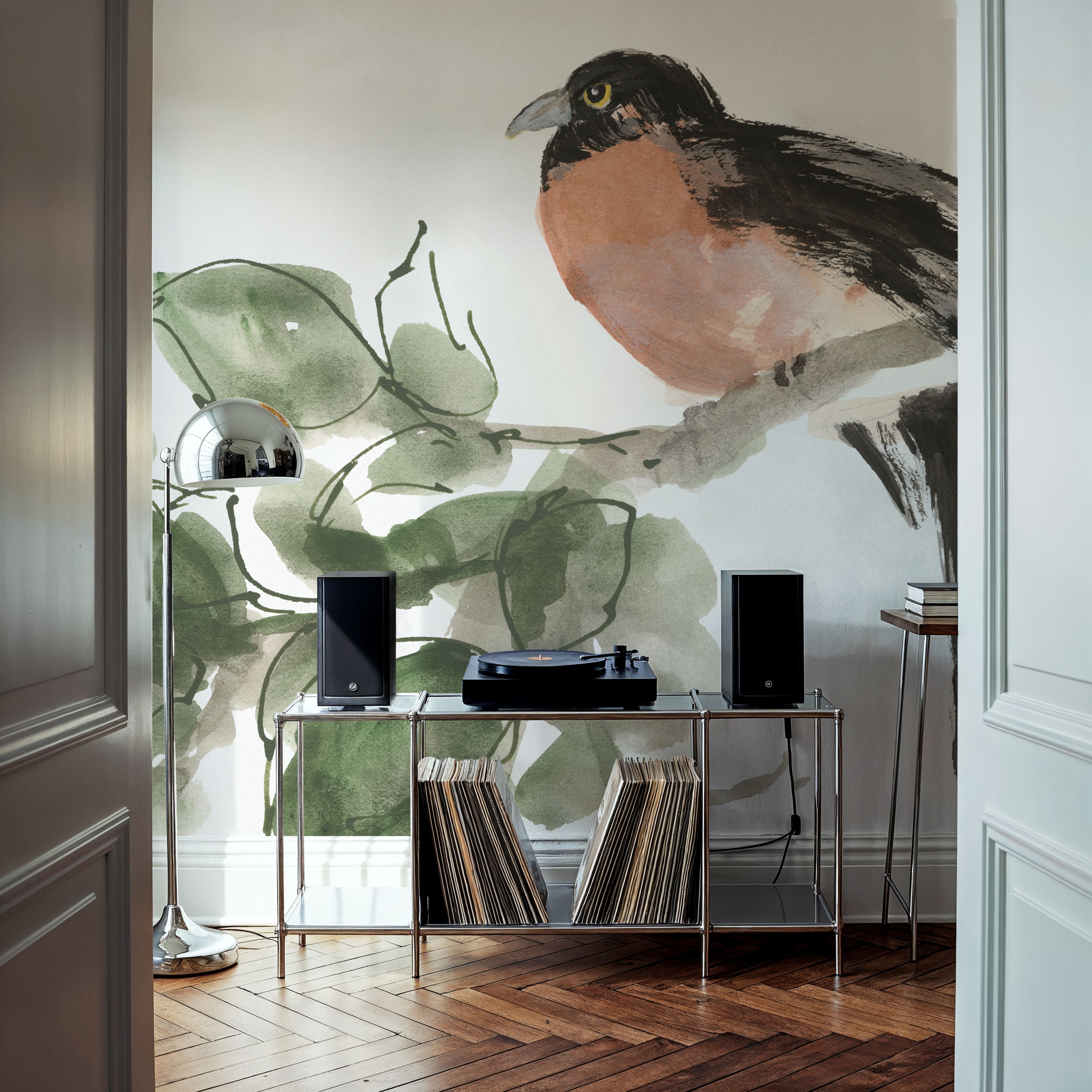 Bird and Leaves II