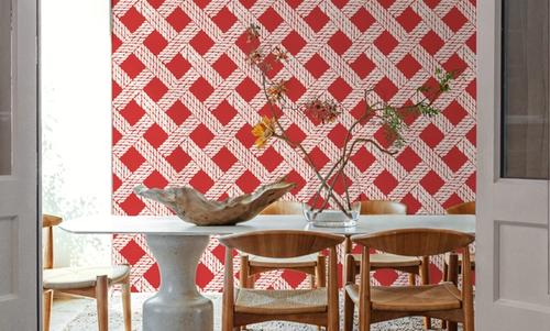 Seafood Shanty White On Red I