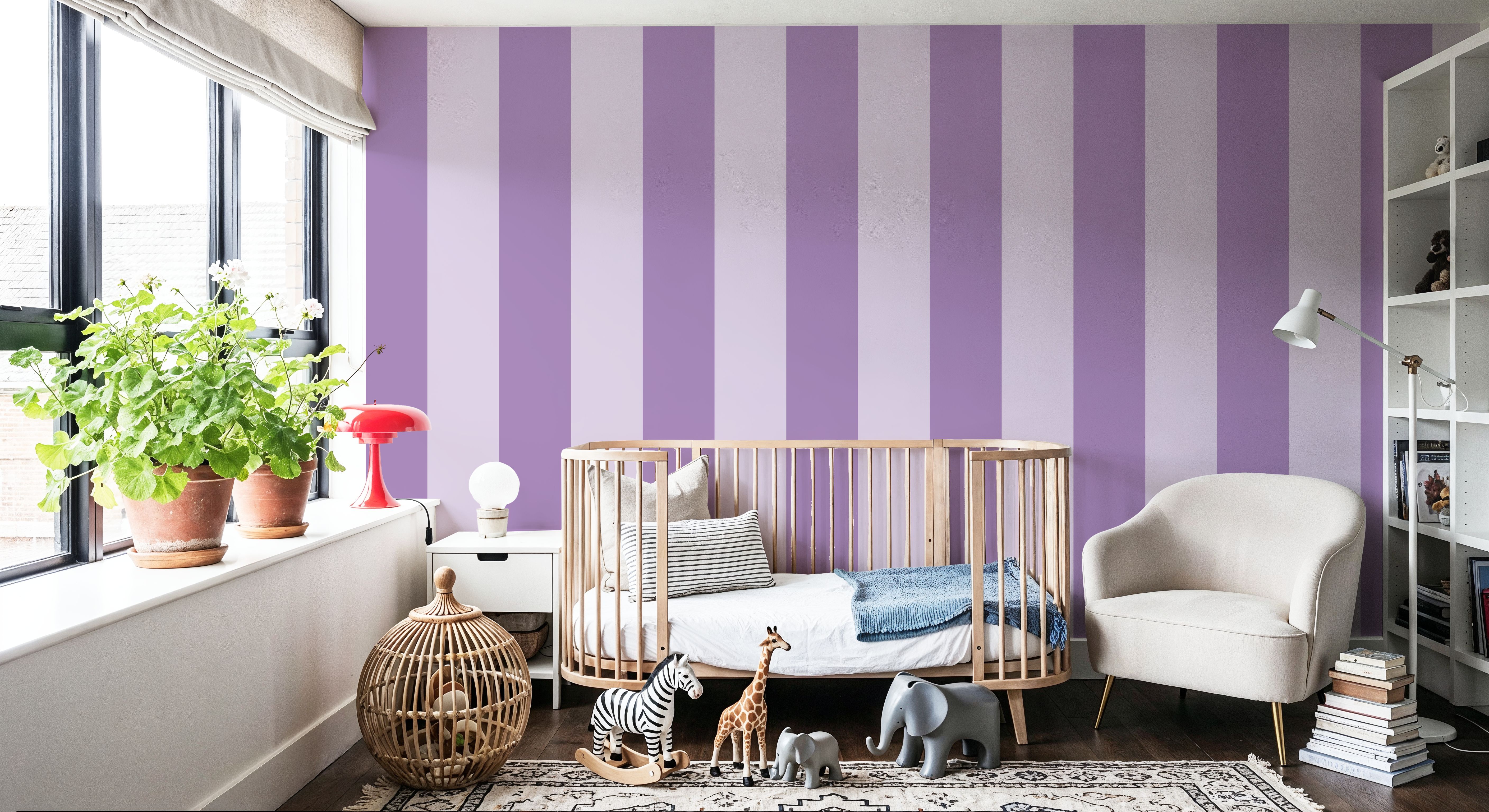 Circus Stripes, Purple on Purple