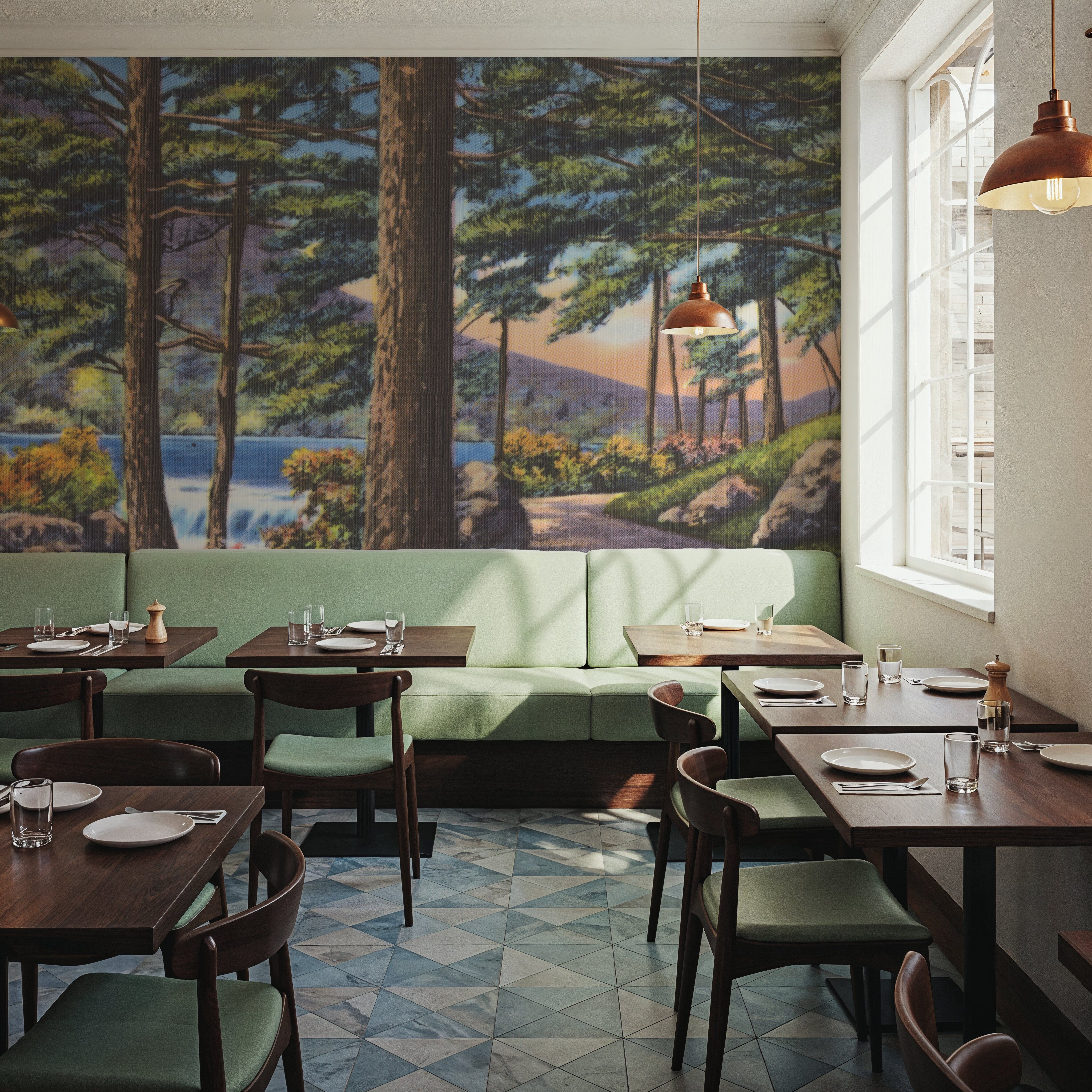 Pine Views - Screenprint Postcard