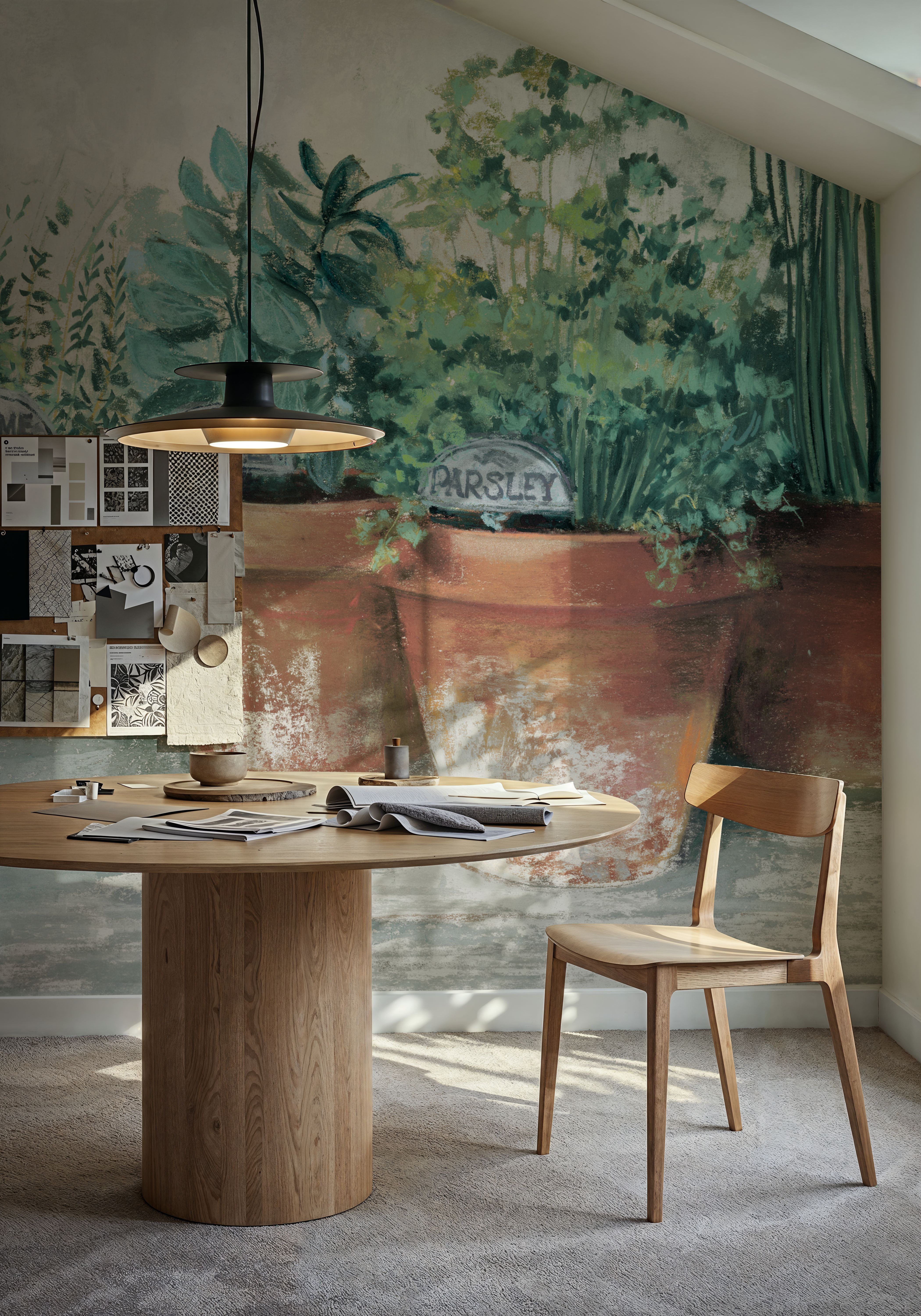 Pots of Herbs II Cottage