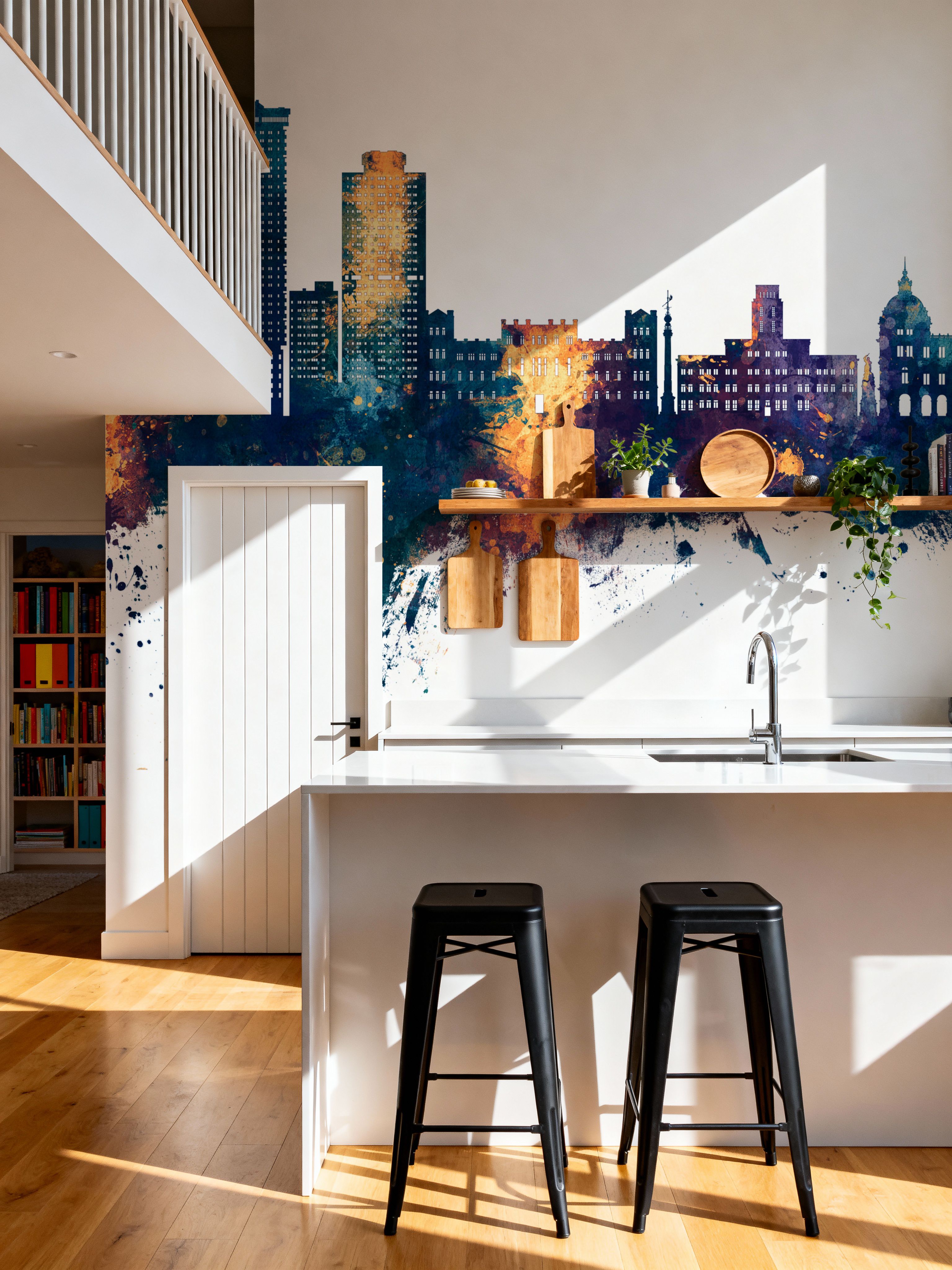 A Coruña Spain Skyline Blue & Bronze