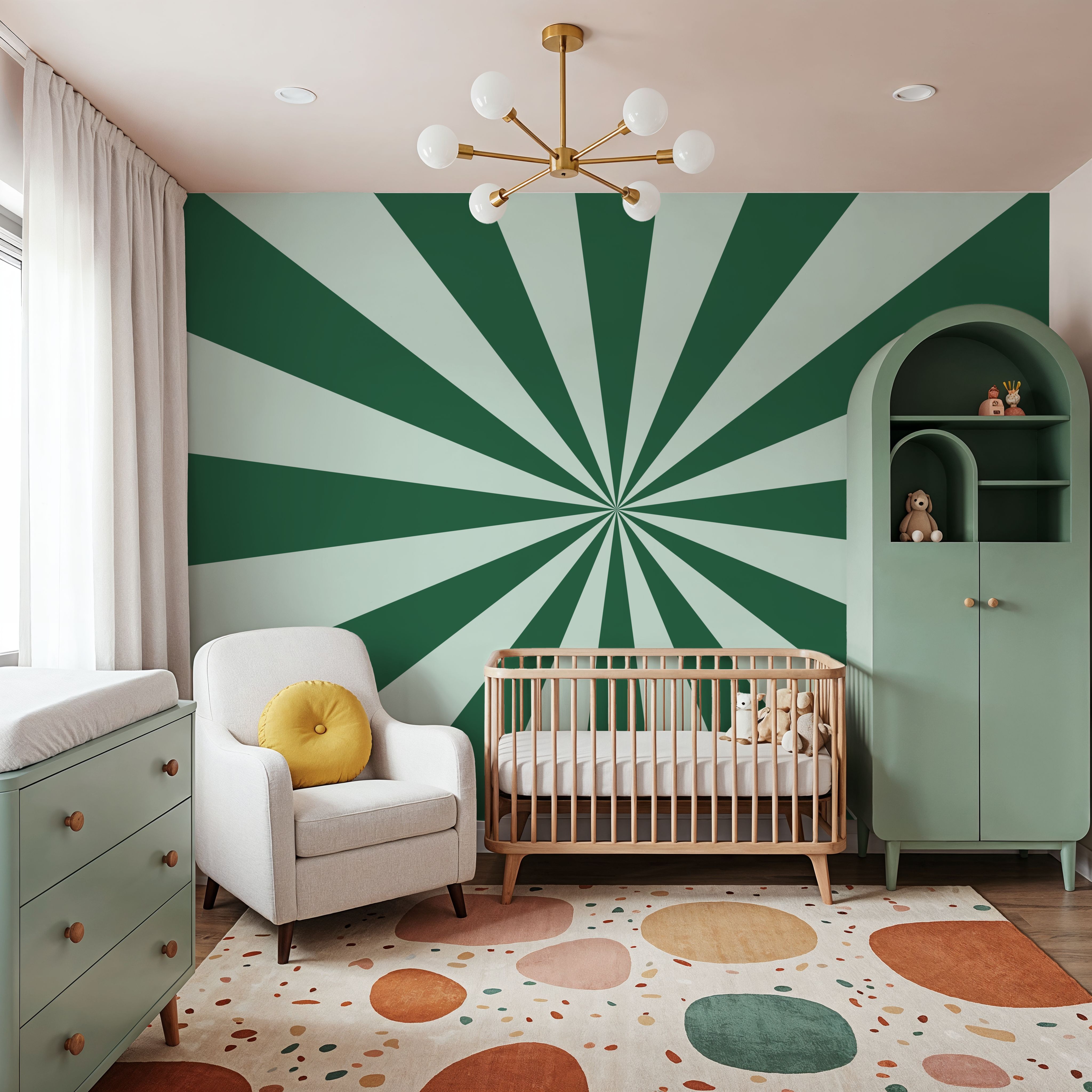 Circus Ceiling, Green on Green