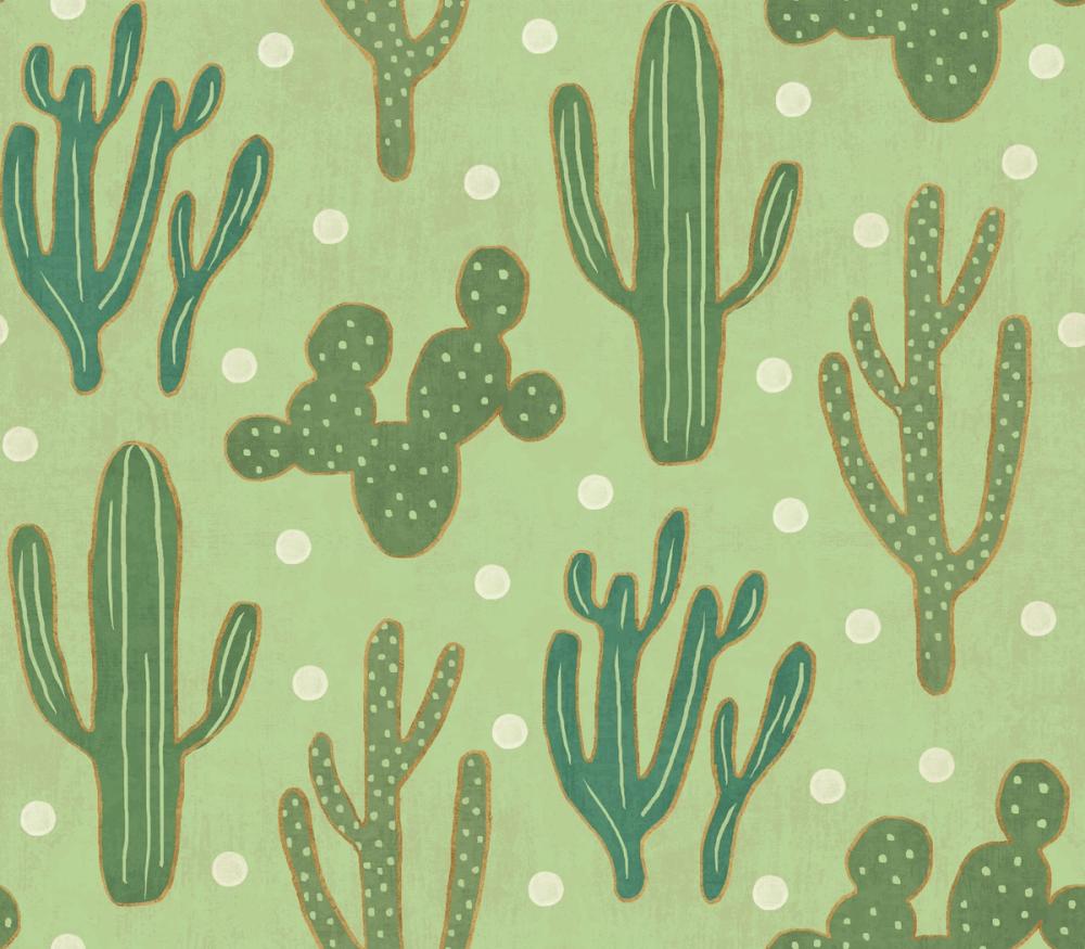 Cacti Dots Green
