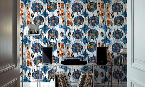 Blue Circle Ikat