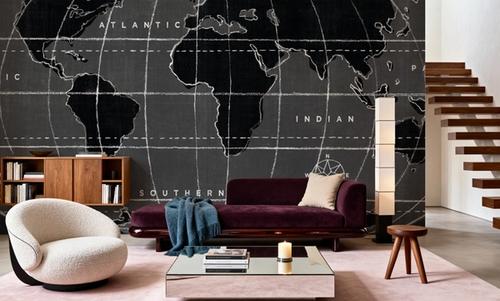 Chalkboard Map