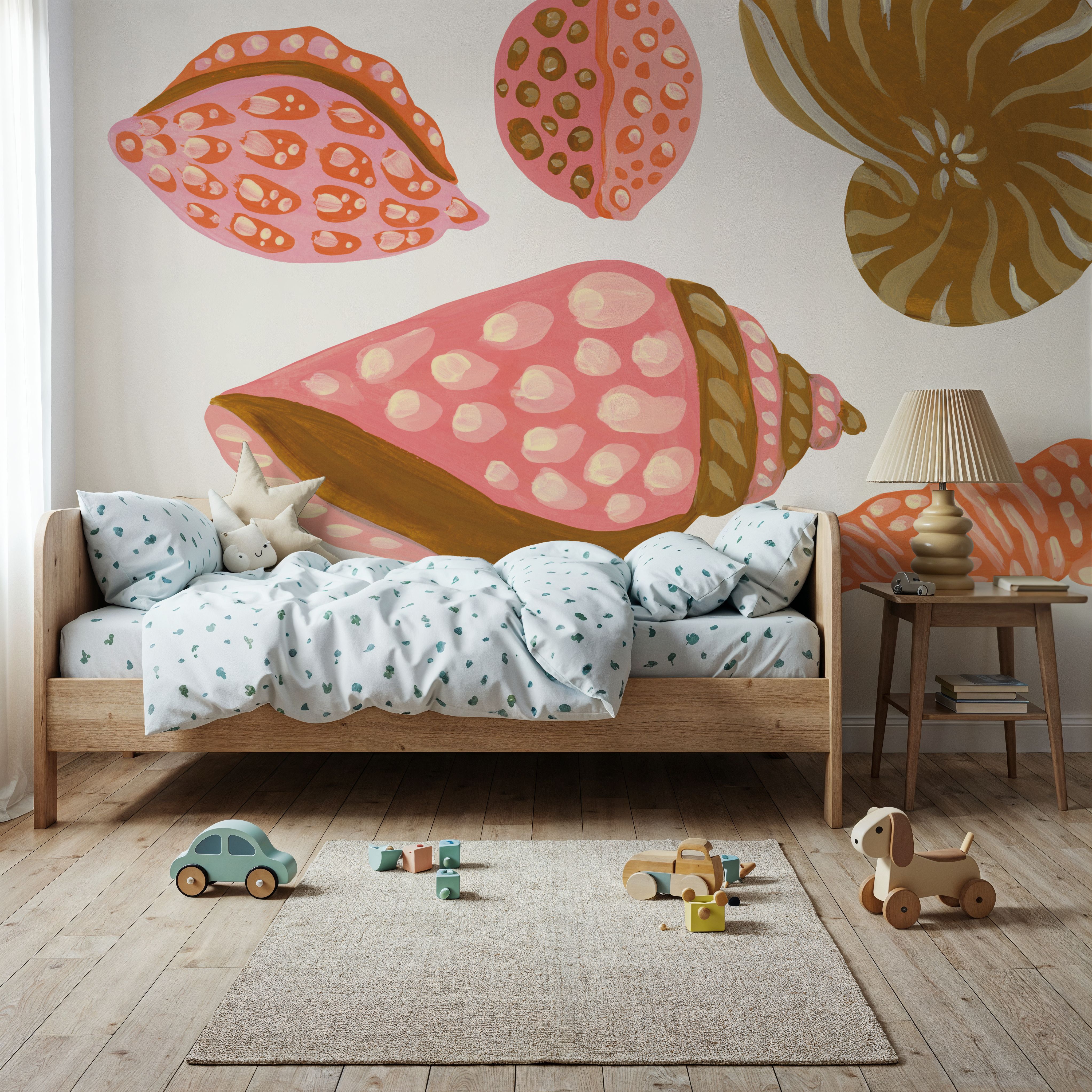 Wall Mural - My Tropical Shell Collection I - Oceans & Seascapes Animals mural wallpaper - Living room - Wallism US