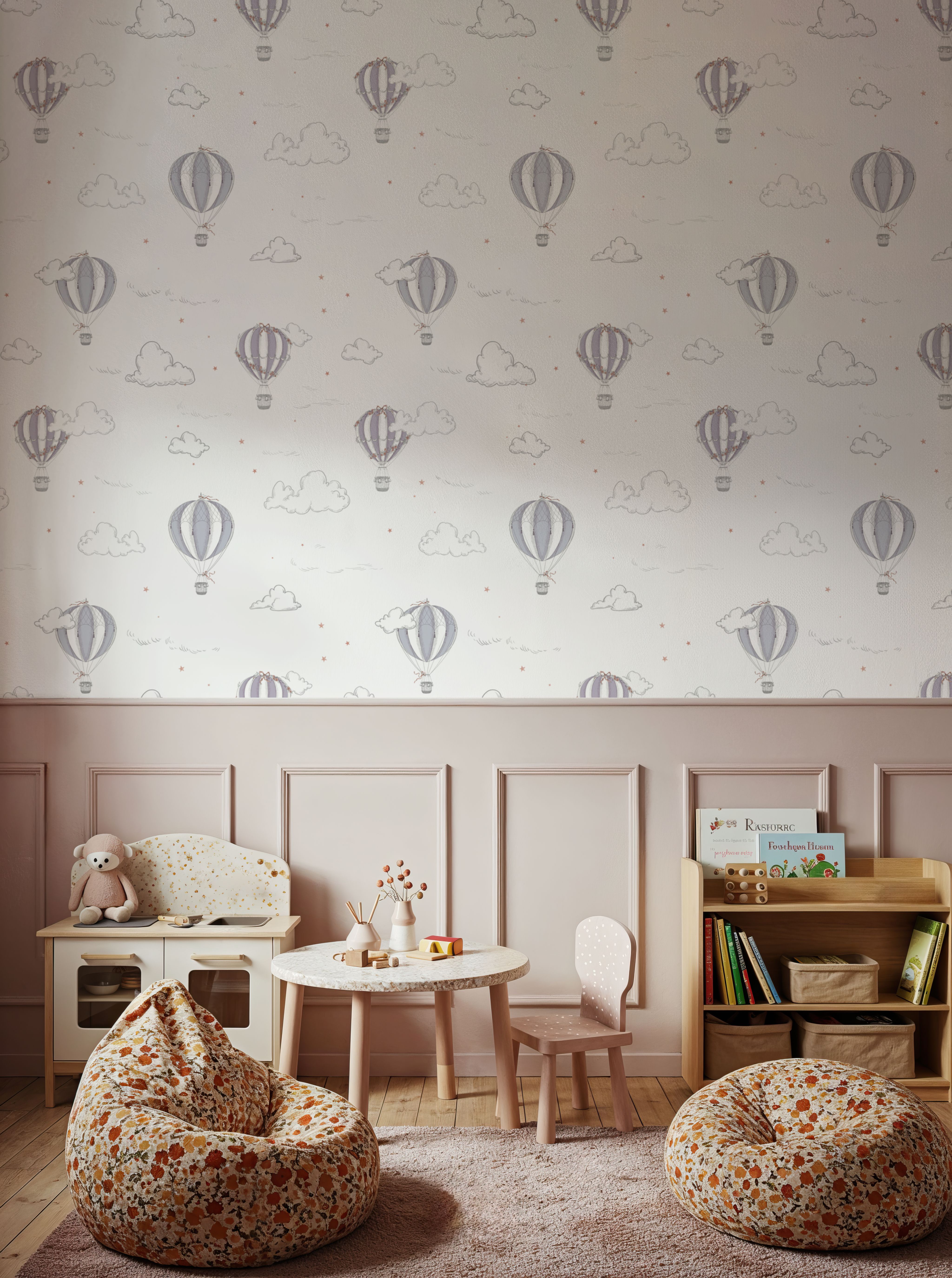 Petite Air Ballons, Lavender Gray