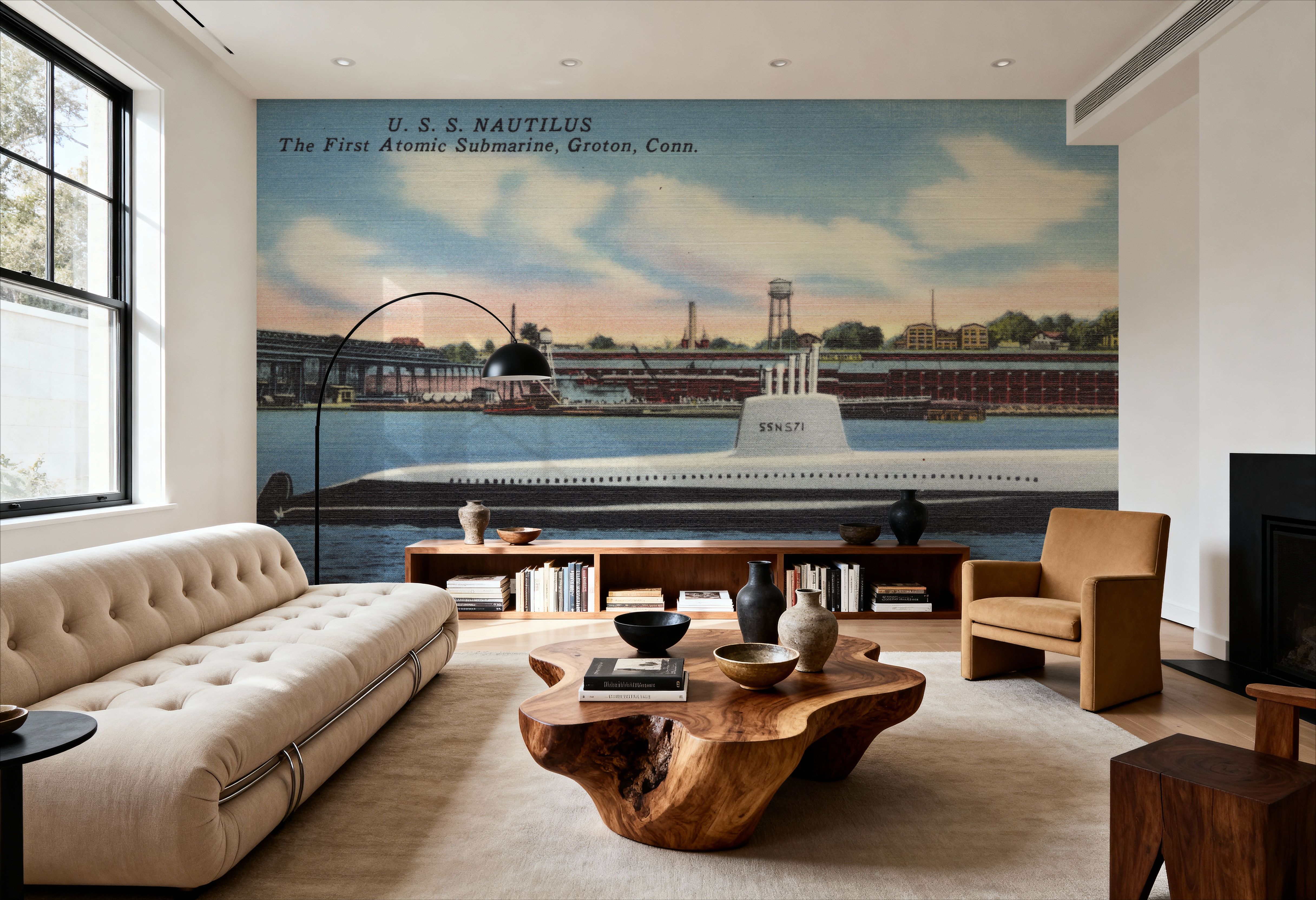 Greetings from USS Nautilus - Screenprint Postcard