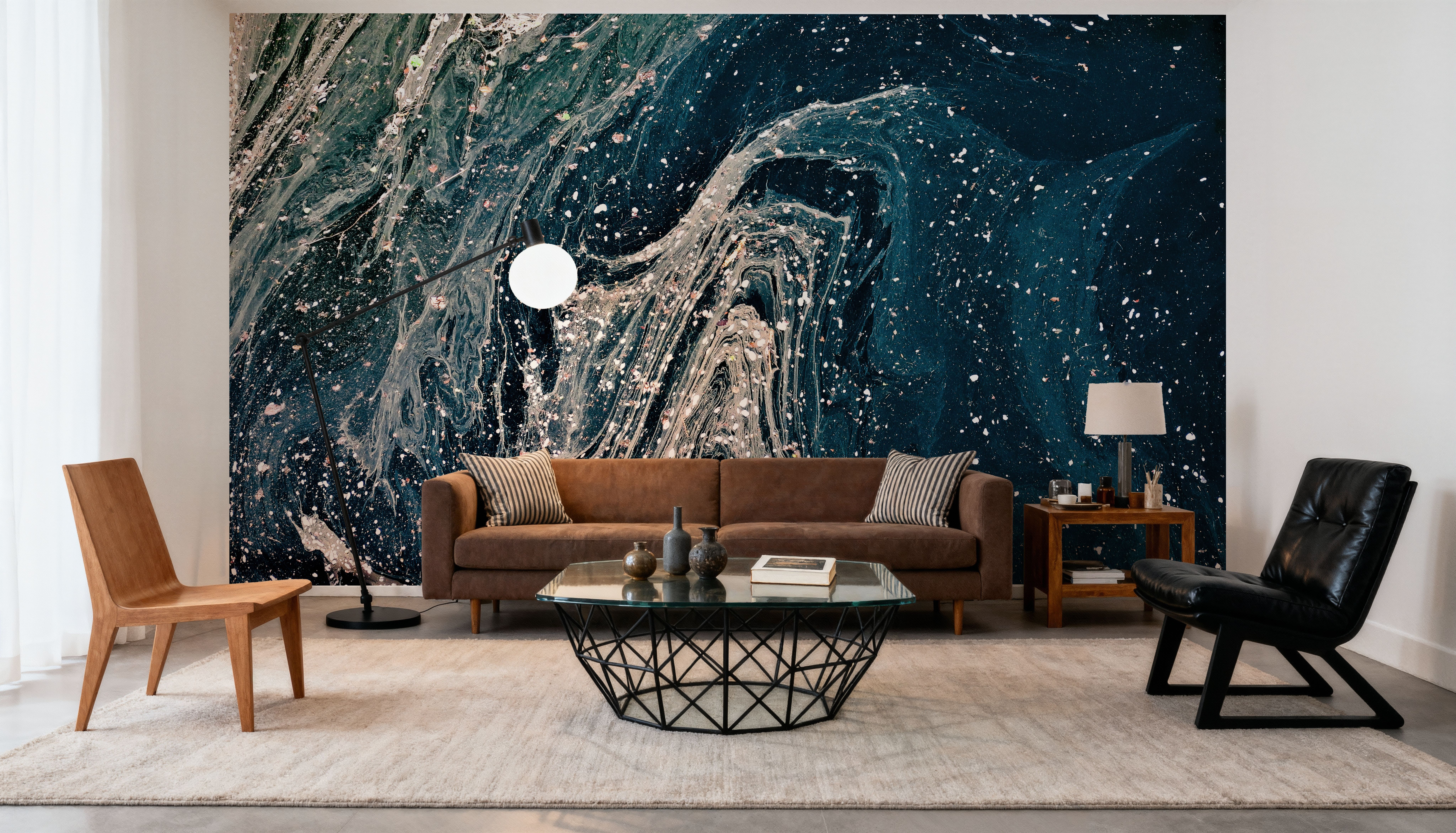 Marbled Paper, Dark, Wallpaper