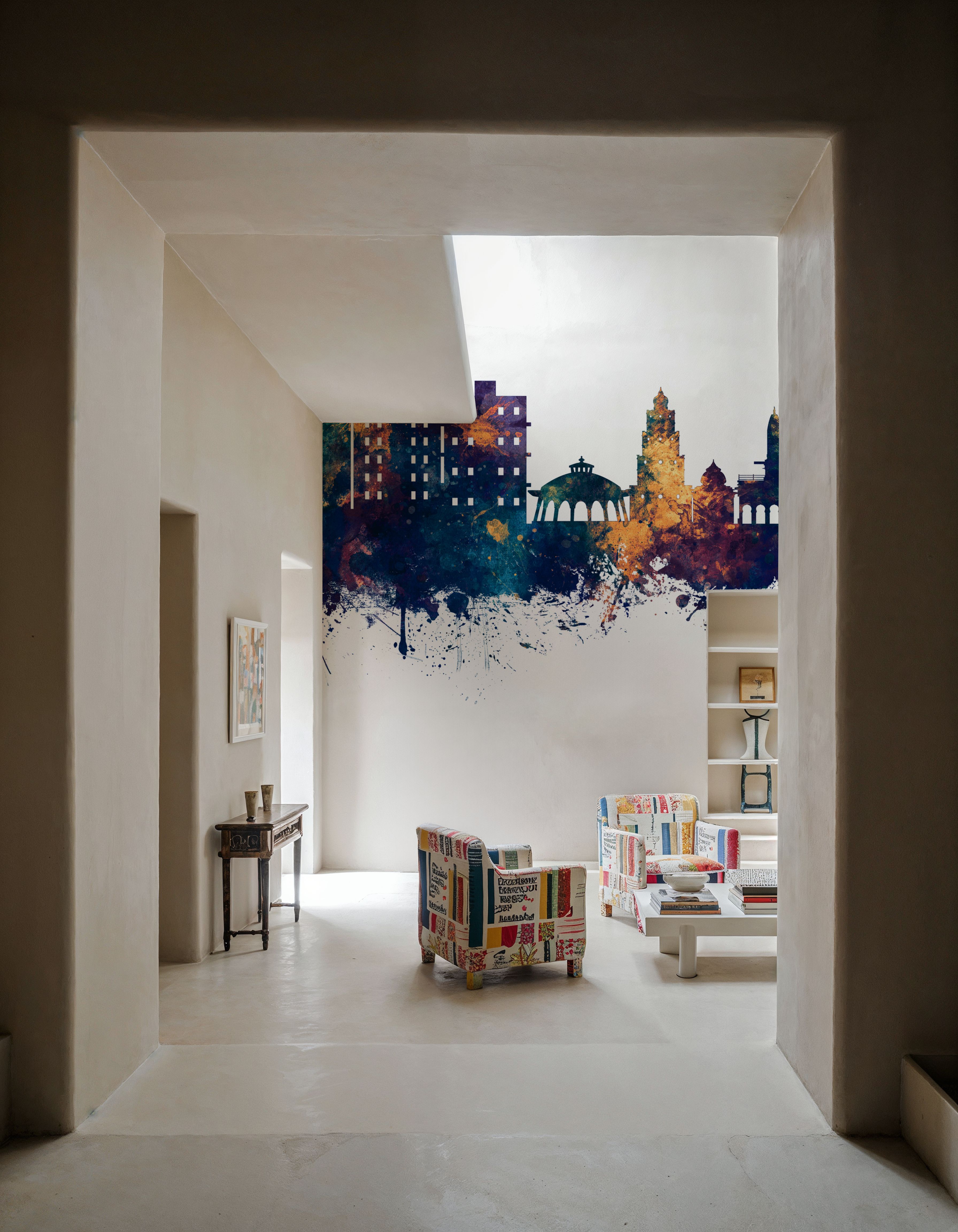 Nashik India Skyline Blue & Bronze