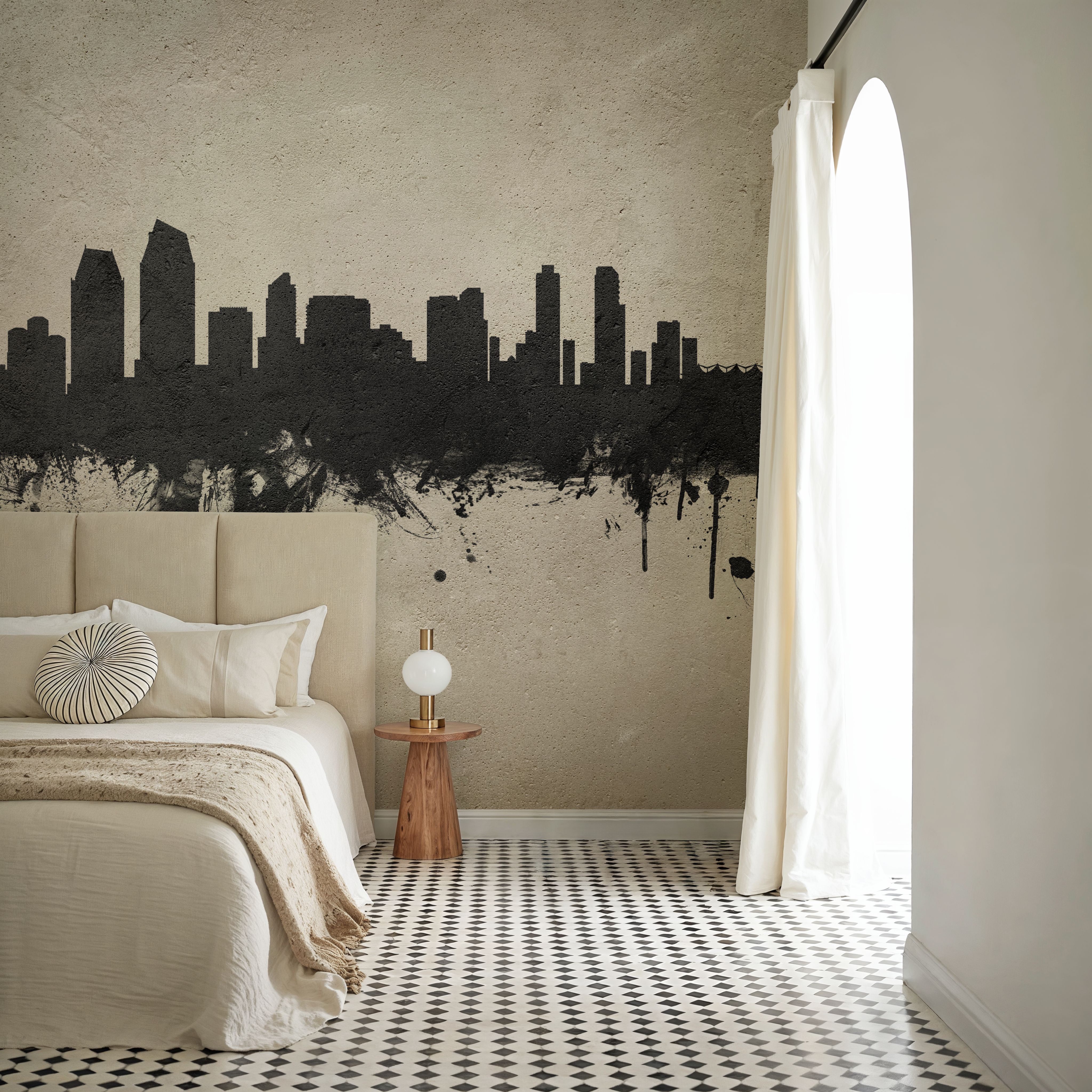 San Diego California Skyline Concrete