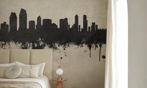 San Diego California Skyline Concrete
