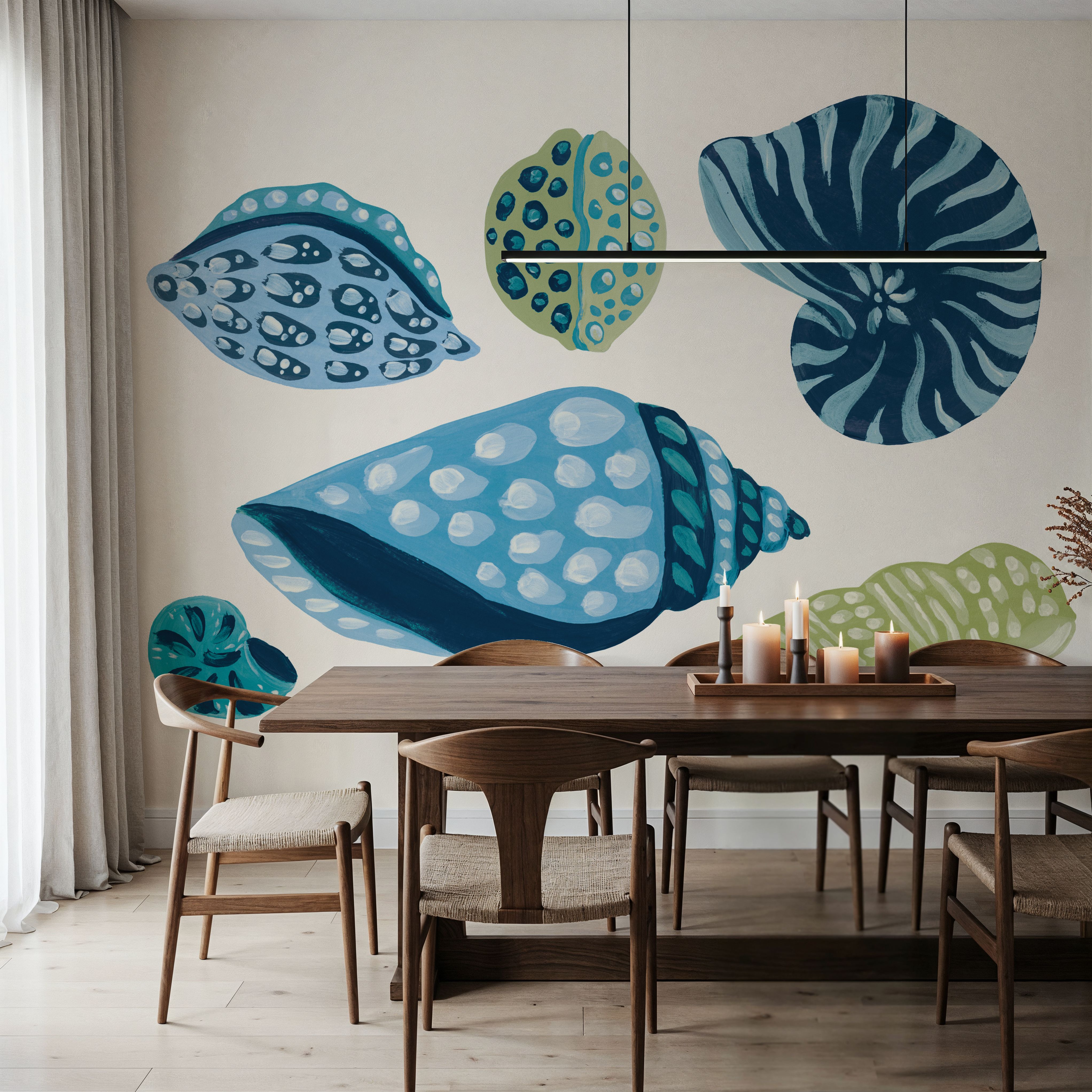 My Tropical Shell Collection I Blue