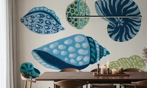 My Tropical Shell Collection I Blue