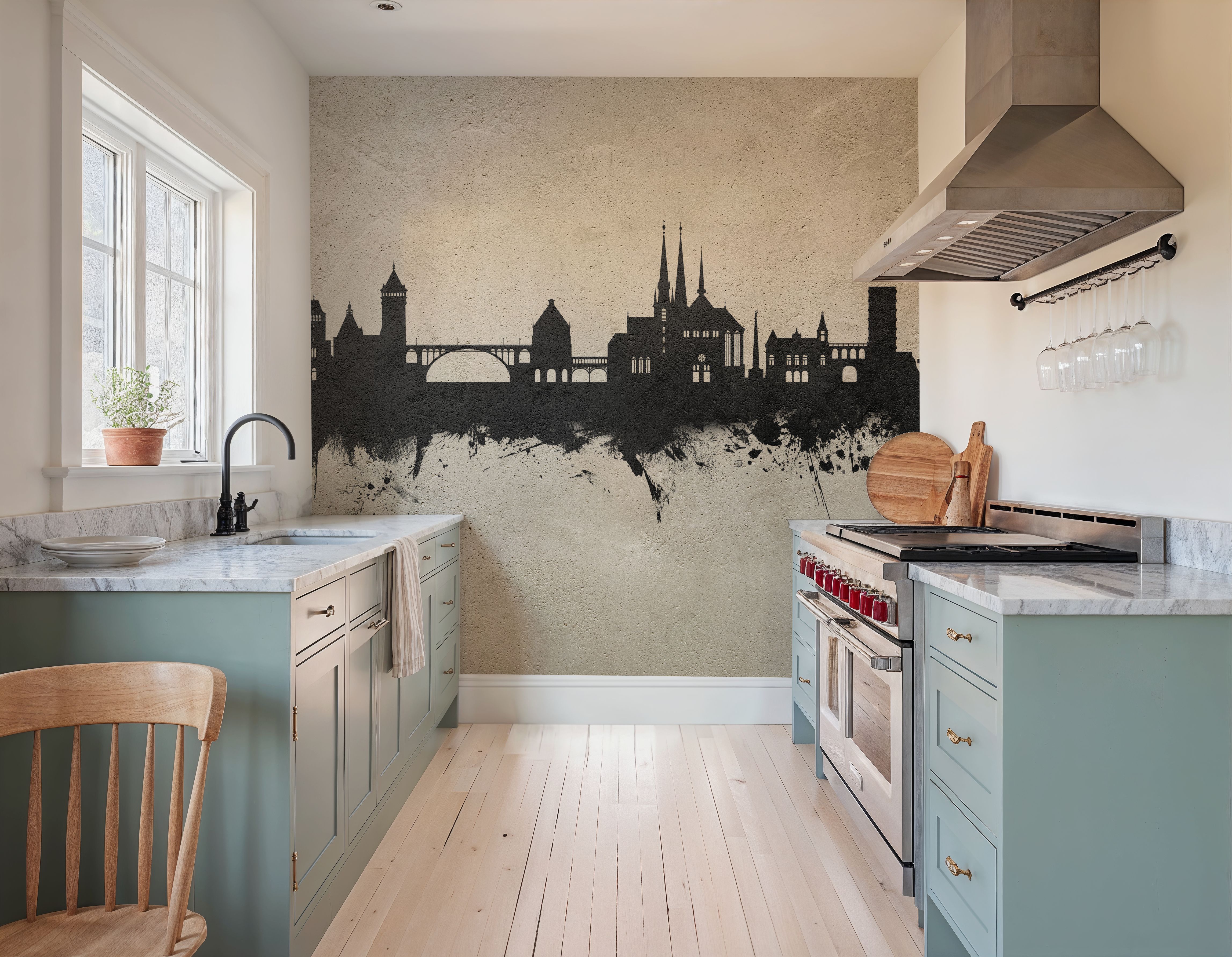 Luxembourg City Skyline Concrete