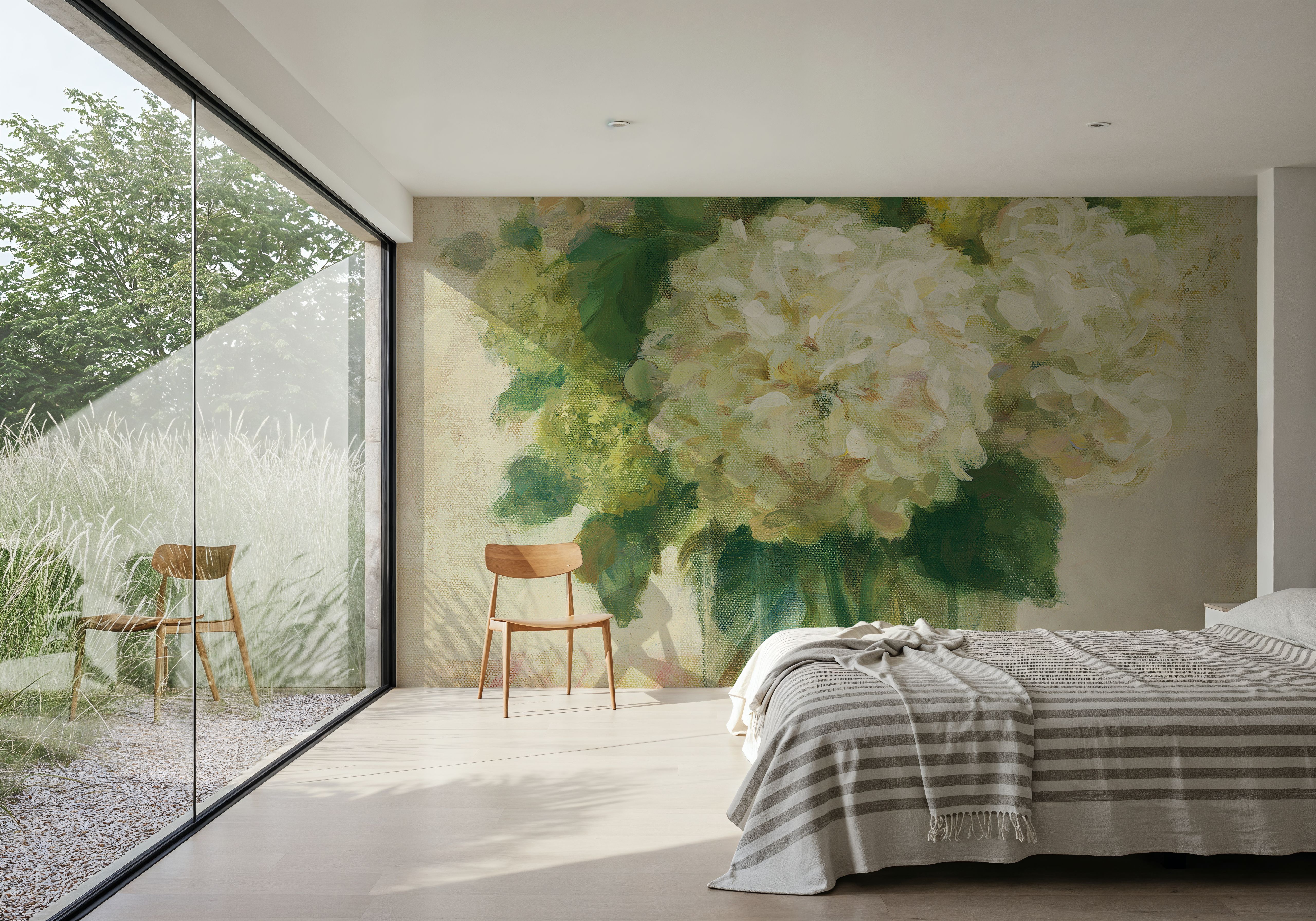 Cottage Hydrangeas in White