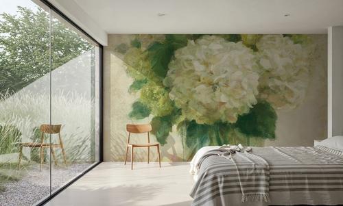 Cottage Hydrangeas in White