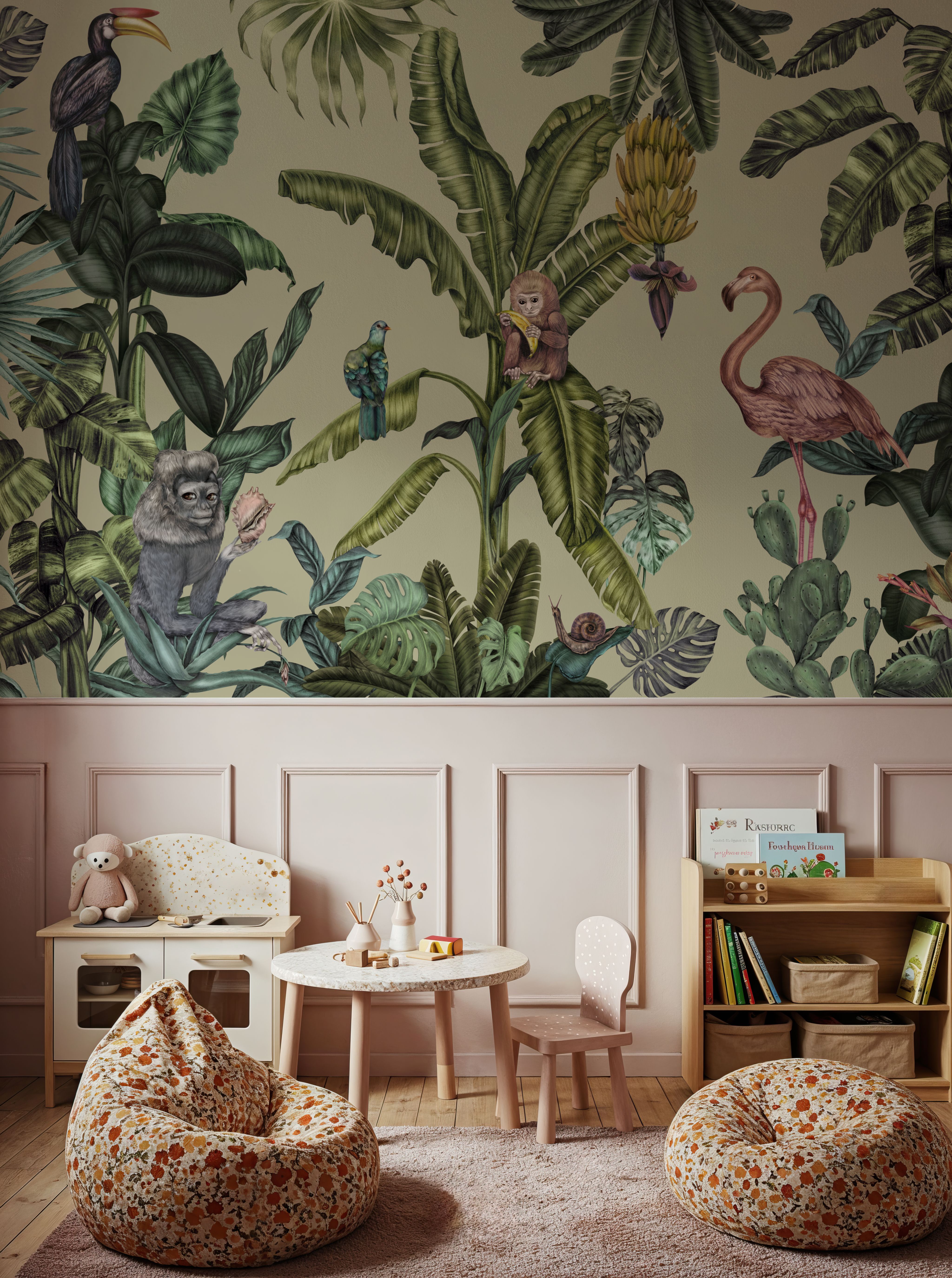 Monkeys With Birds, Laurel