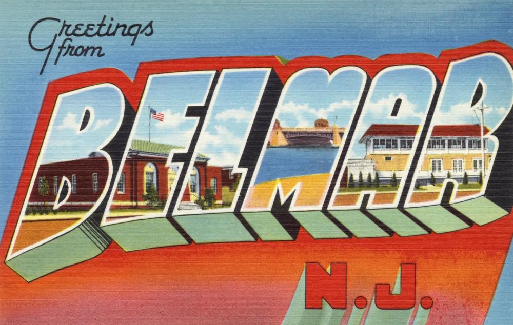Greetings from Belmar - Screenprint Postcard