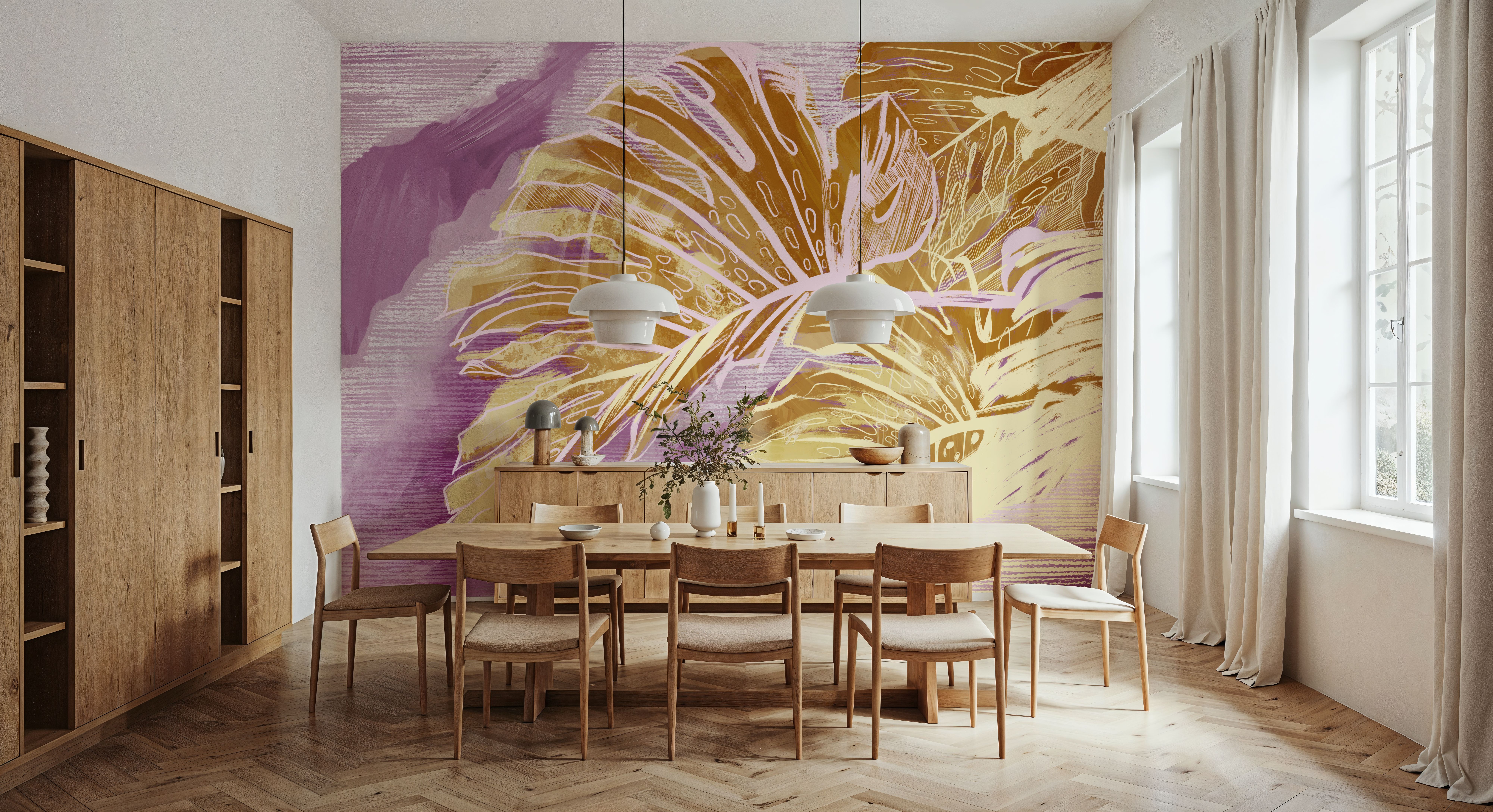 High Grunge Leaves, Wallpaper