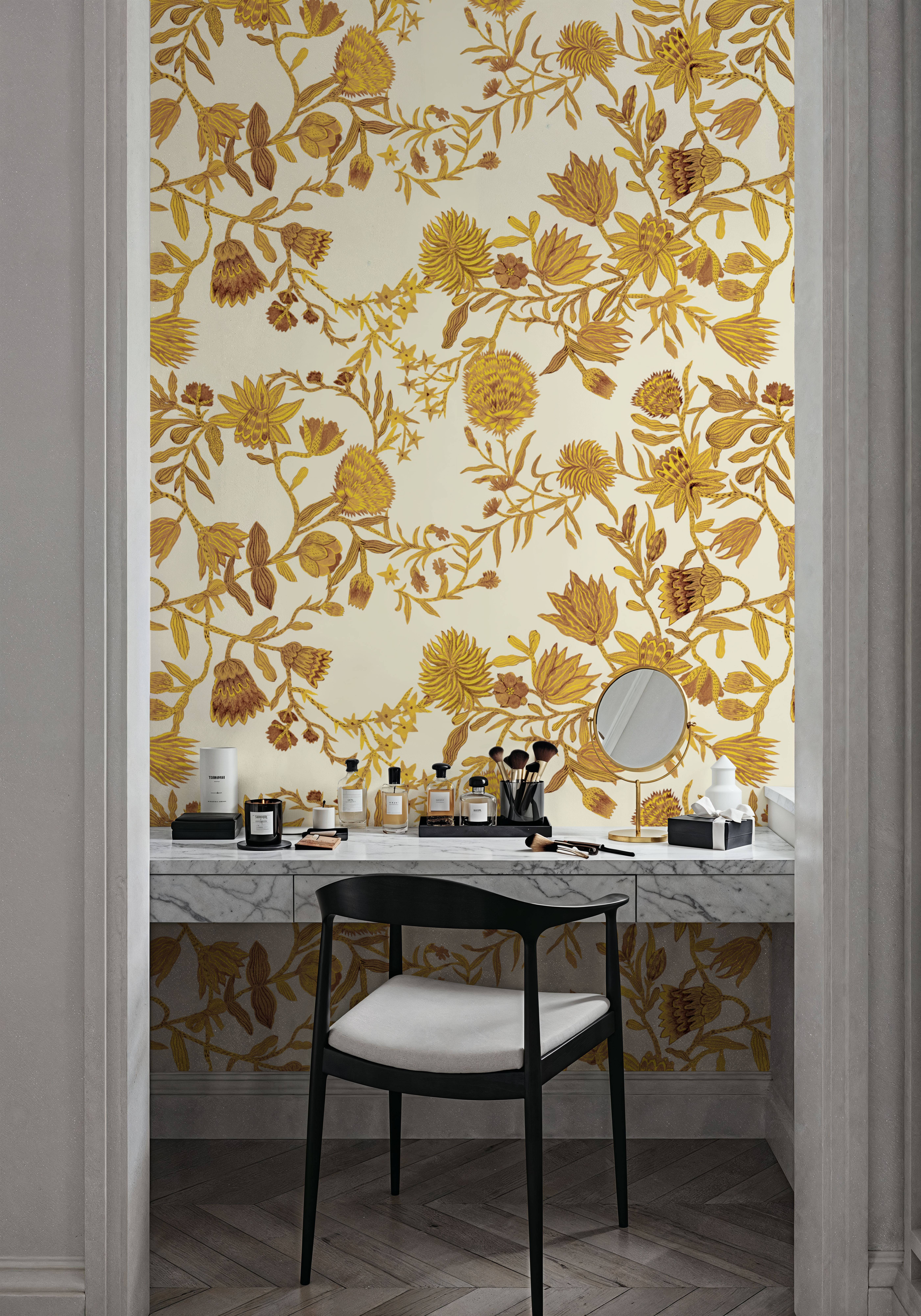 Miracle Blossoms, Yellow, Wallpaper