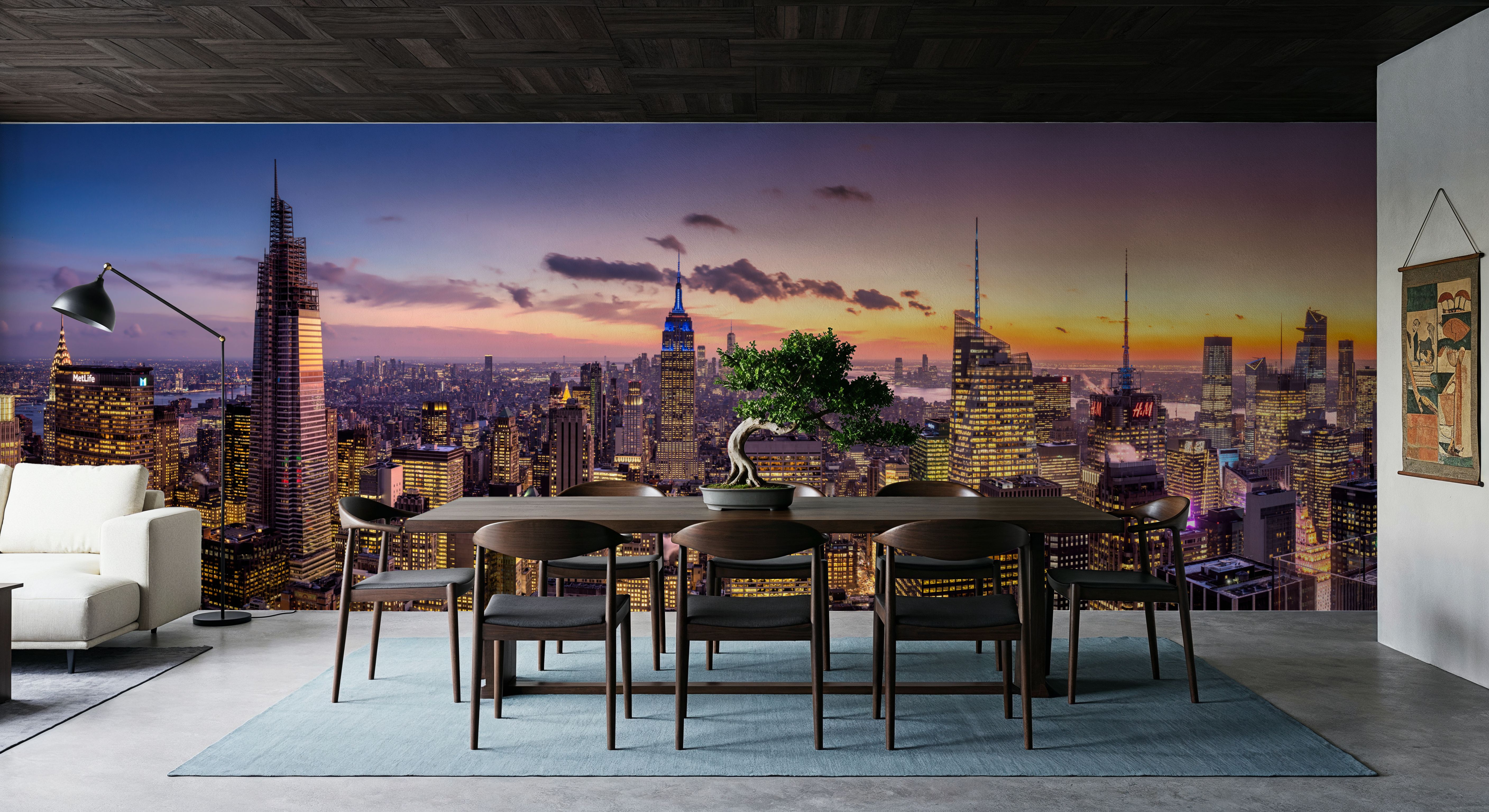 Manhattan Skyline Sunset