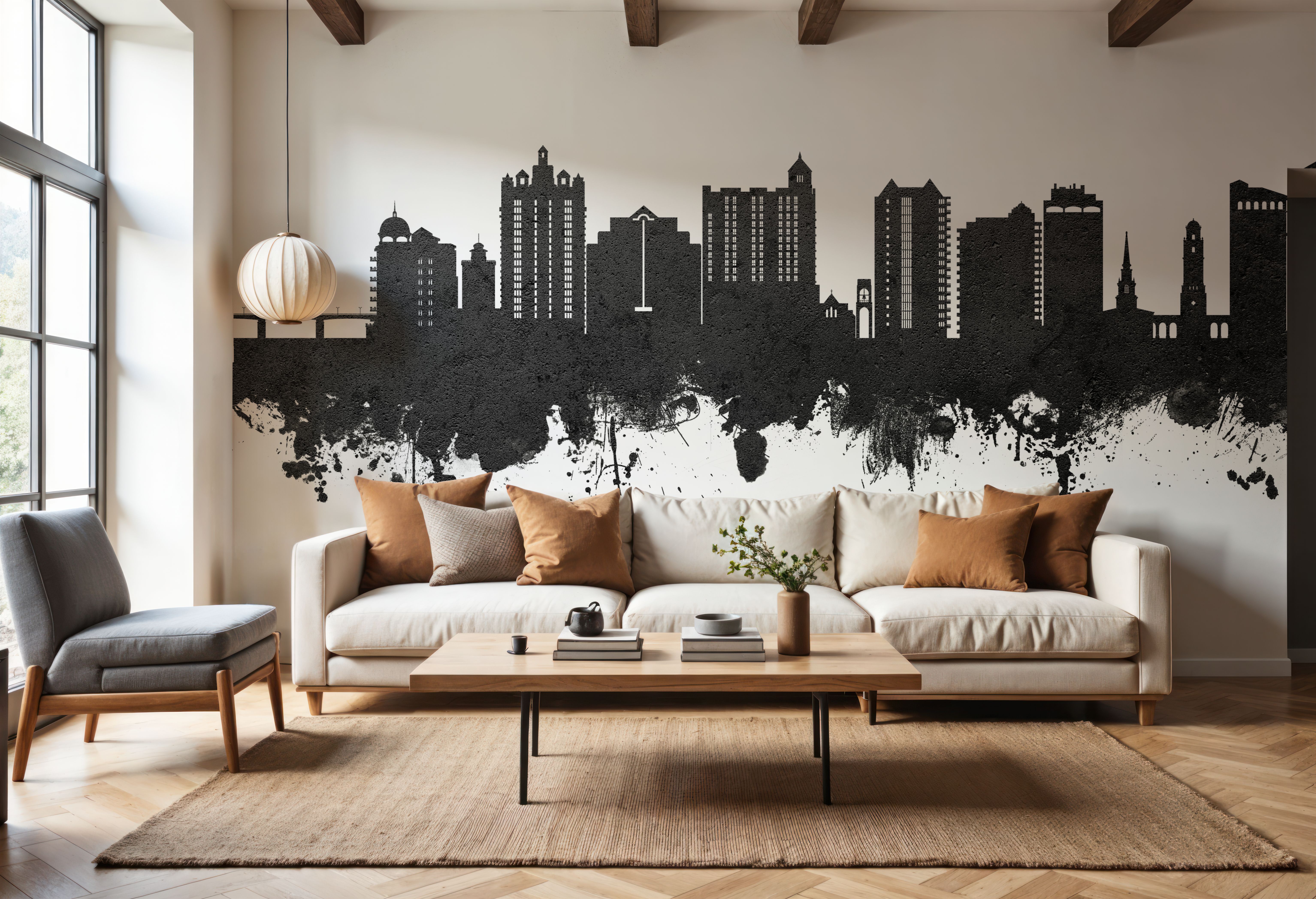 Sarasota Florida Skyline Black & White