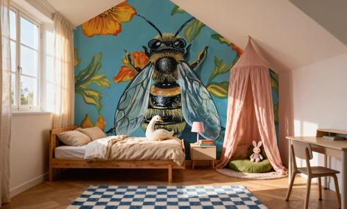 Honeybee on The Wall