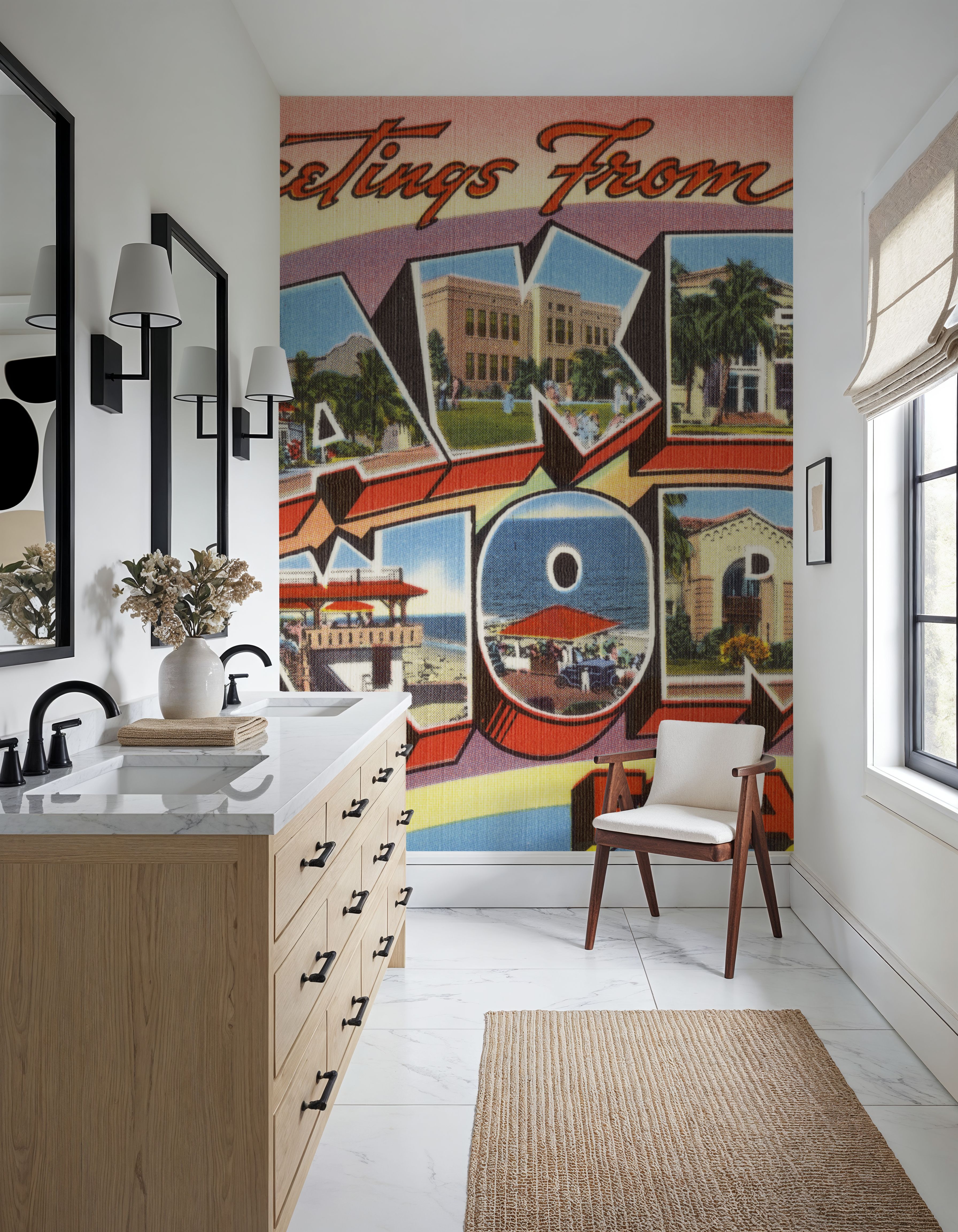 Greetings from Lake Worth - Screenprint Postcard