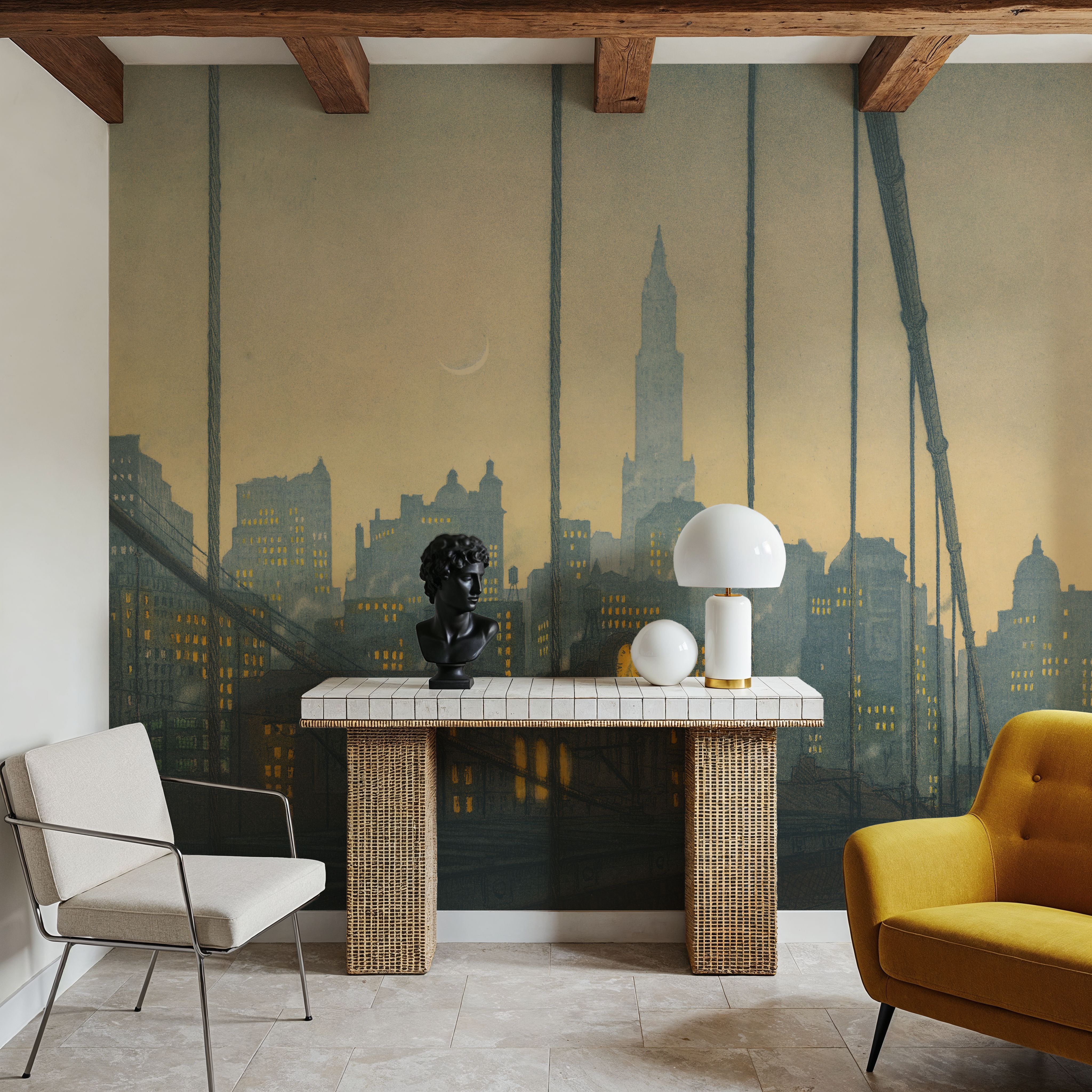 New York, Brooklyn bridge (1927) Illustration