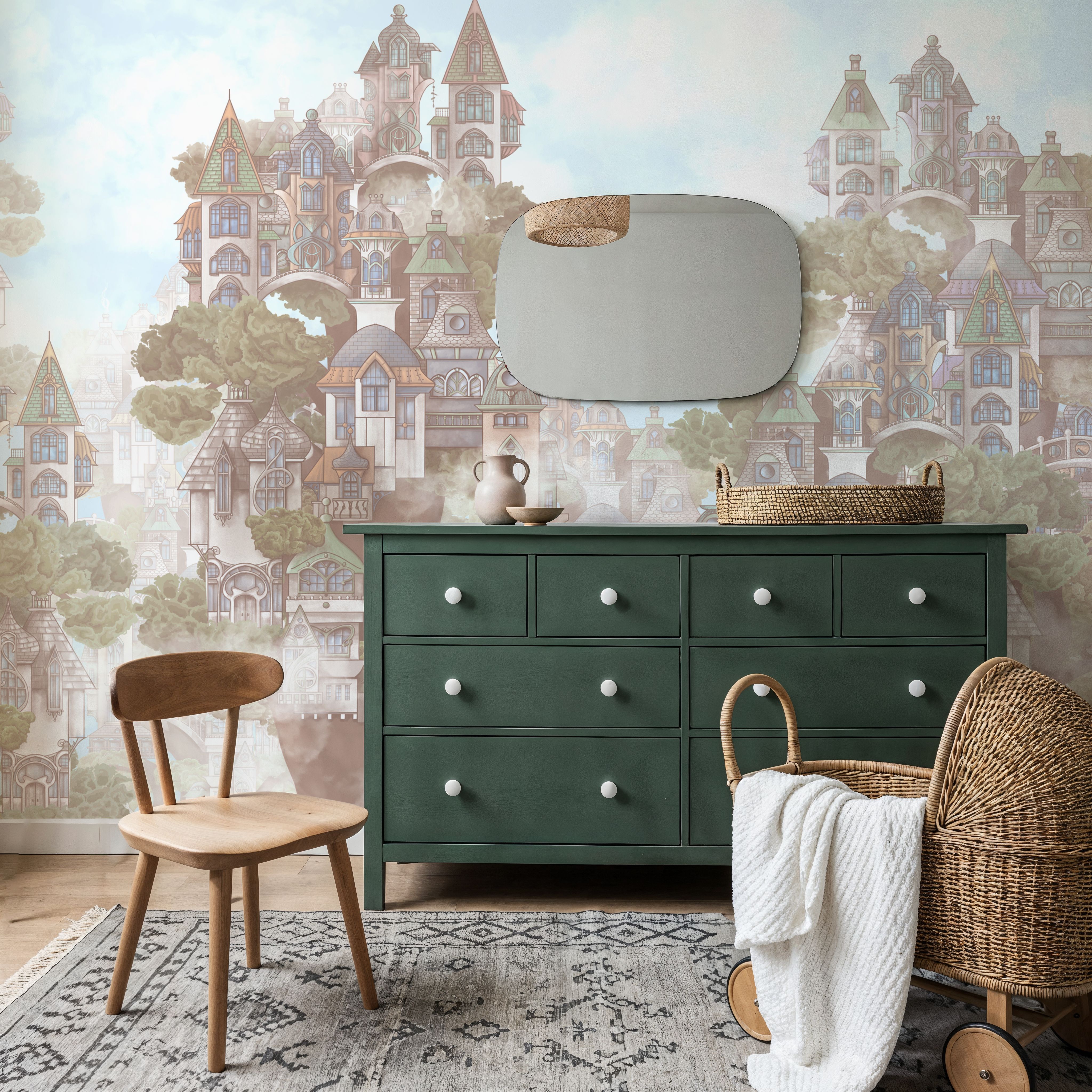 Treehouse Neighborhood Warm Pastel