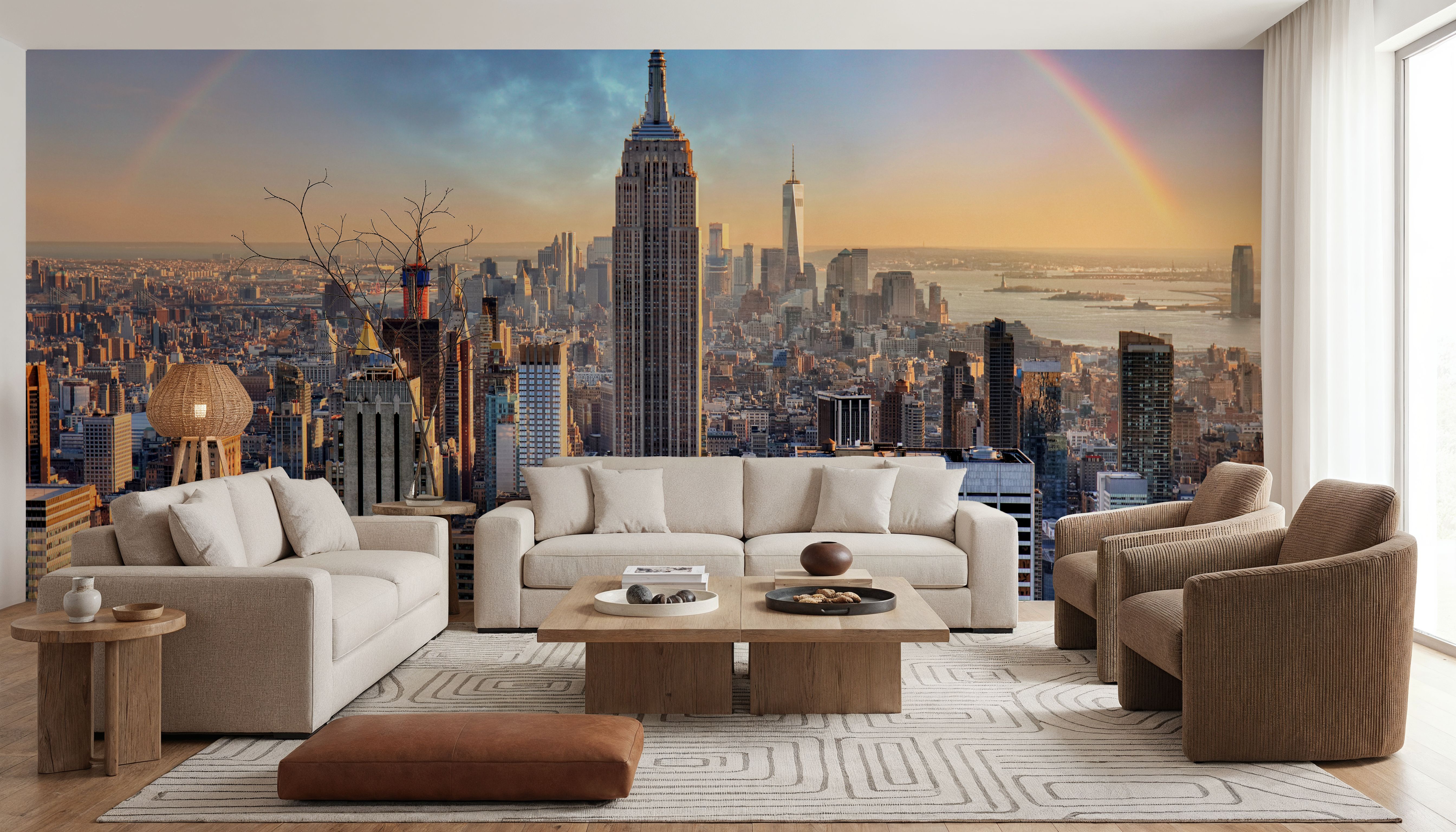 Rainbow Over New York City